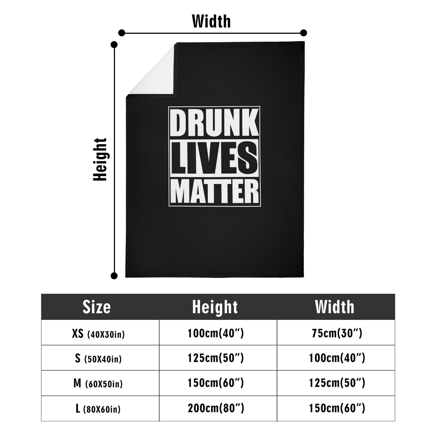 Blanket Flannel Breathable drunk lives matter DrinkandArt