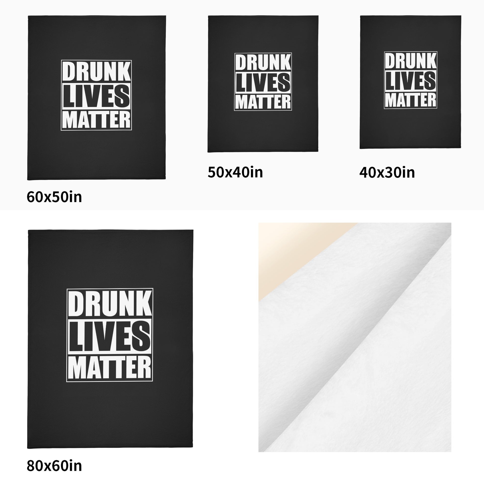 Blanket Flannel Breathable drunk lives matter DrinkandArt