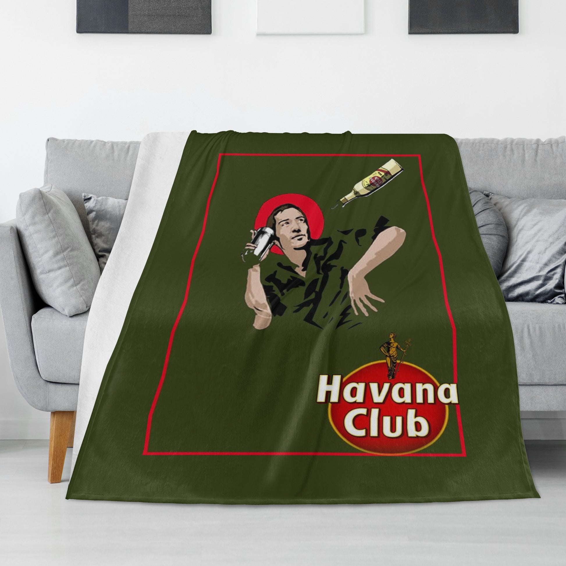 Blanket flannel Breathable flair bartender havana club DrinkandArt