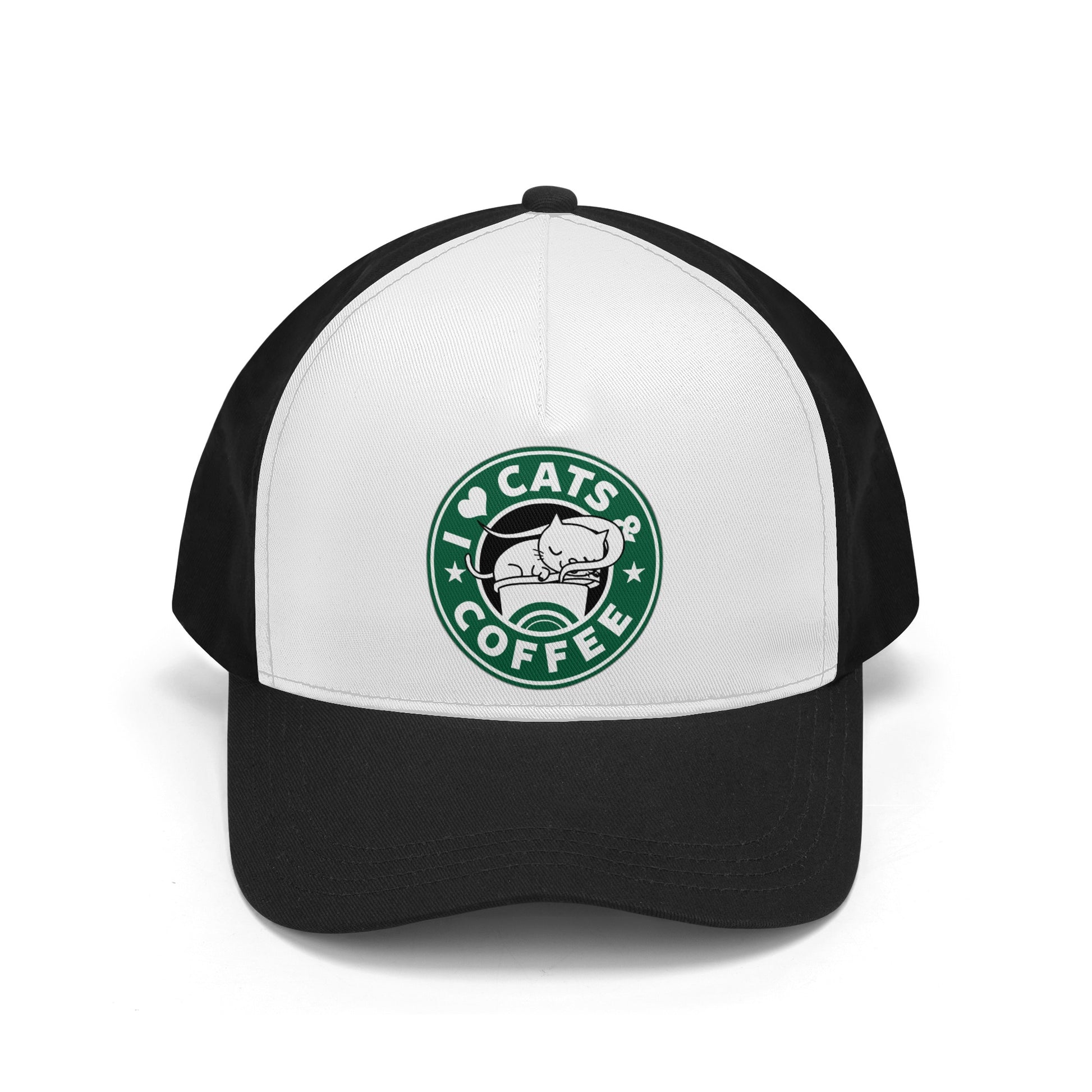 Caps Baseball Cats and Coffe satire logo DrinkandArt