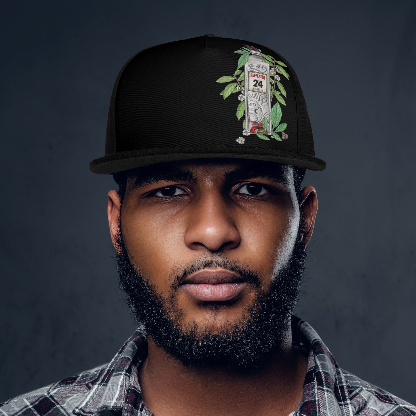 Caps Snapback Beefeater Floral art DrinkandArt