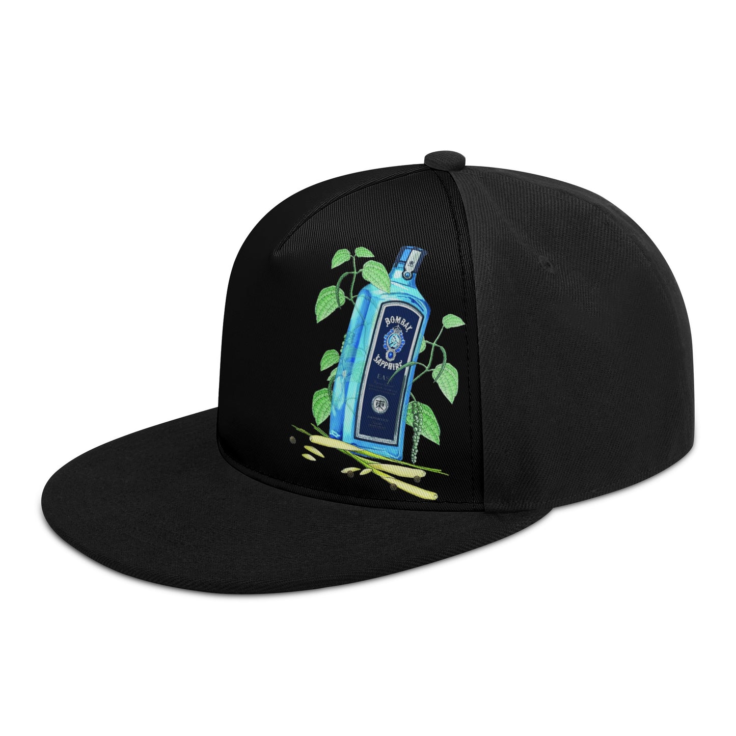 Caps Snapback Bombay Sapphire Floral art DrinkandArt