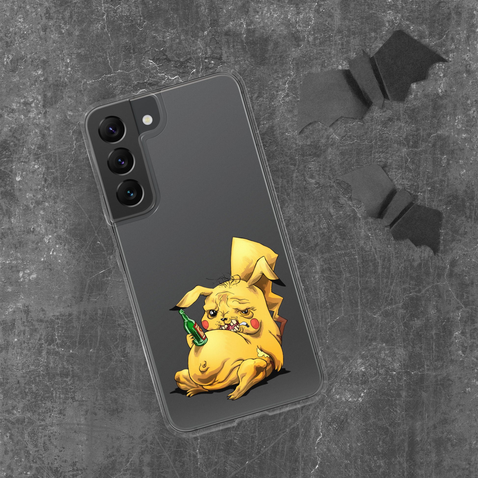 Case for Samsung crazy Pikachu art DrinkandArt