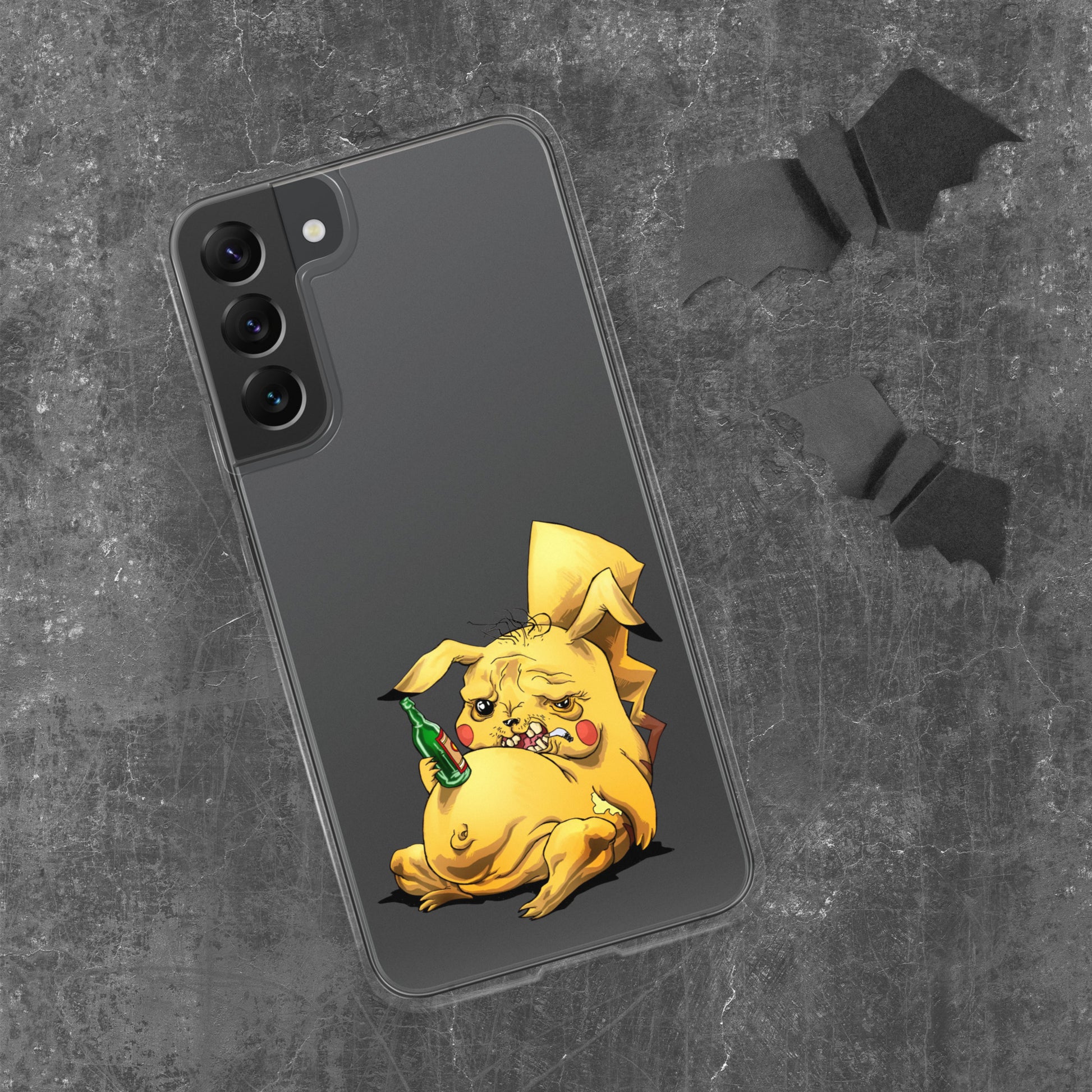 Case for Samsung crazy Pikachu art DrinkandArt