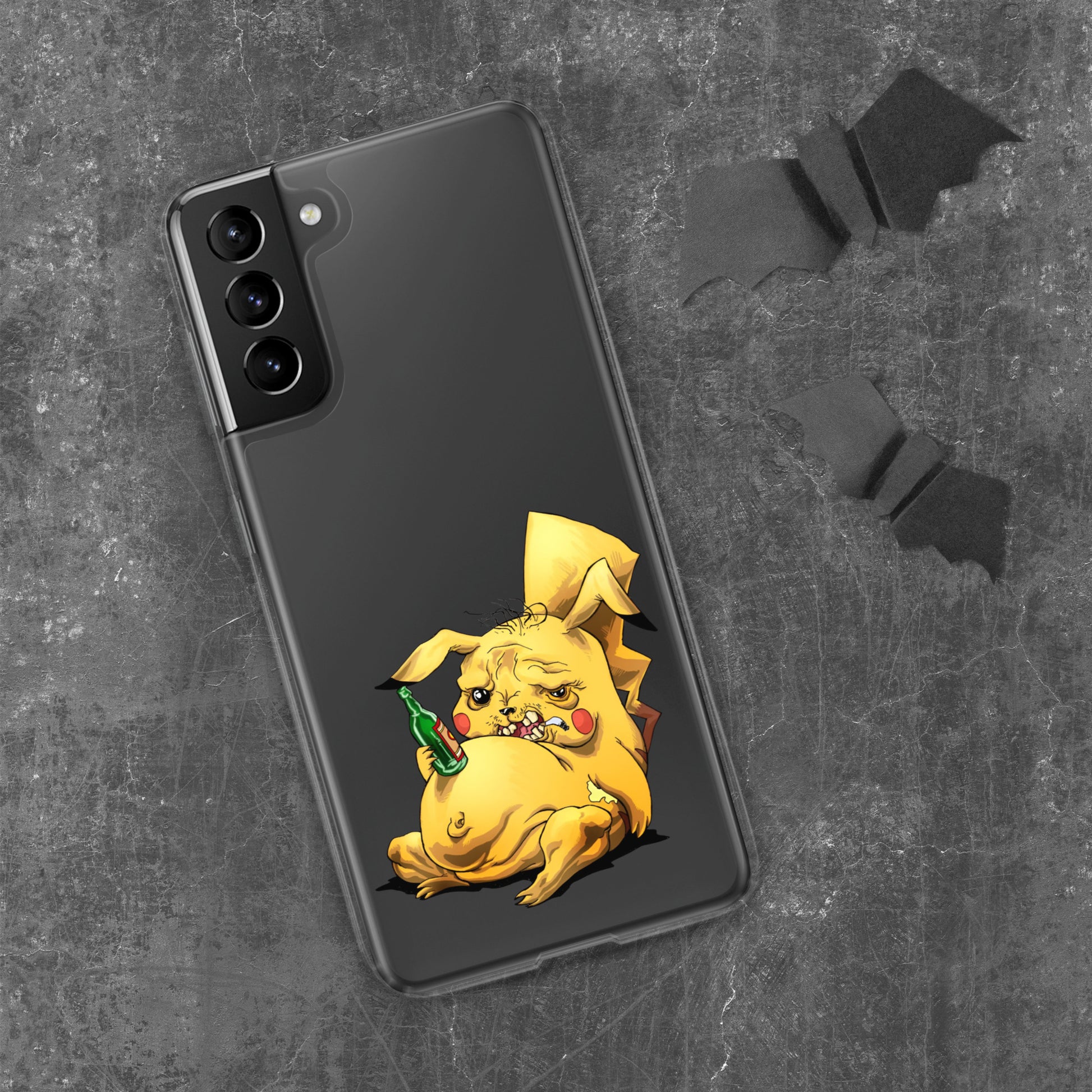 Case for Samsung crazy Pikachu art DrinkandArt