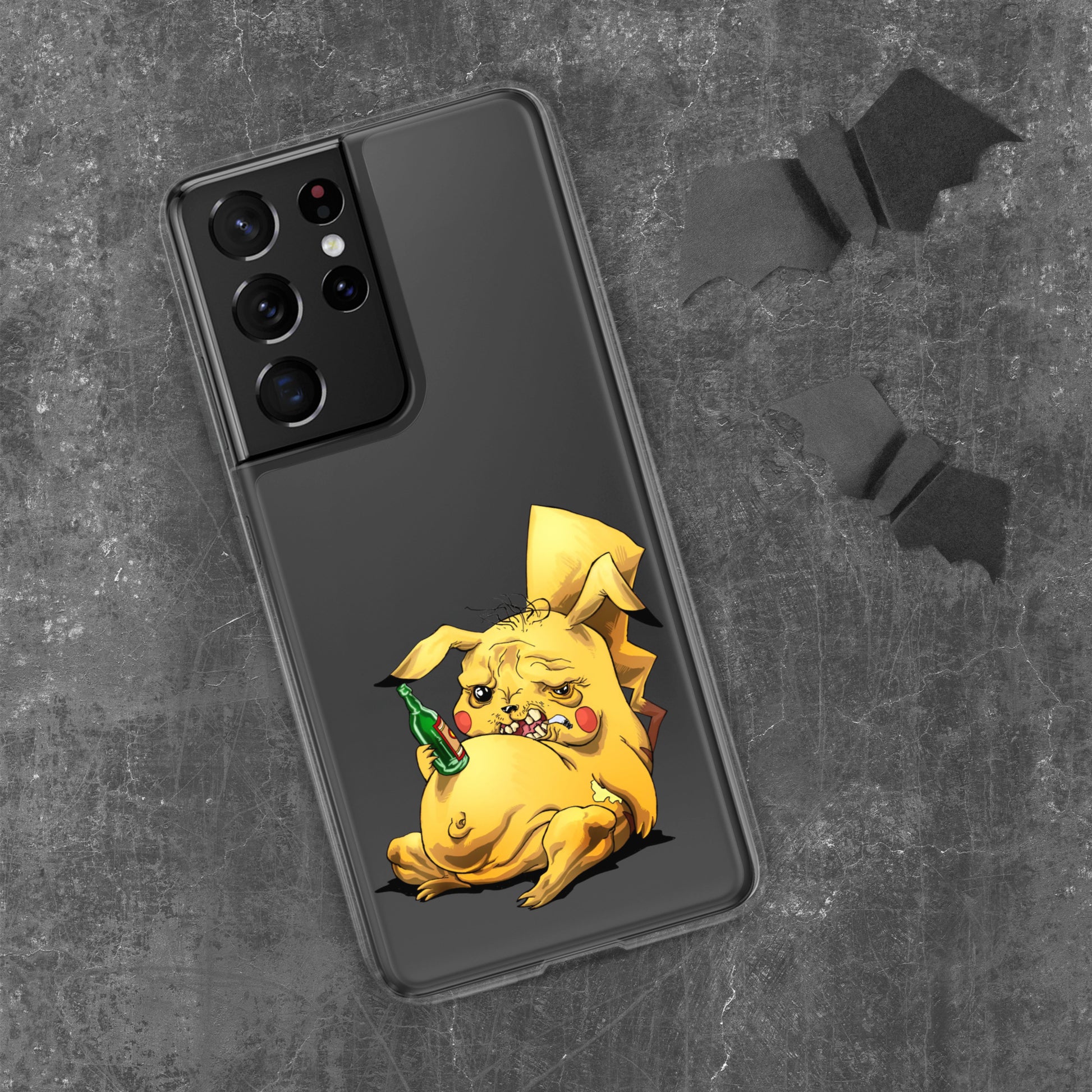 Case for Samsung crazy Pikachu art DrinkandArt