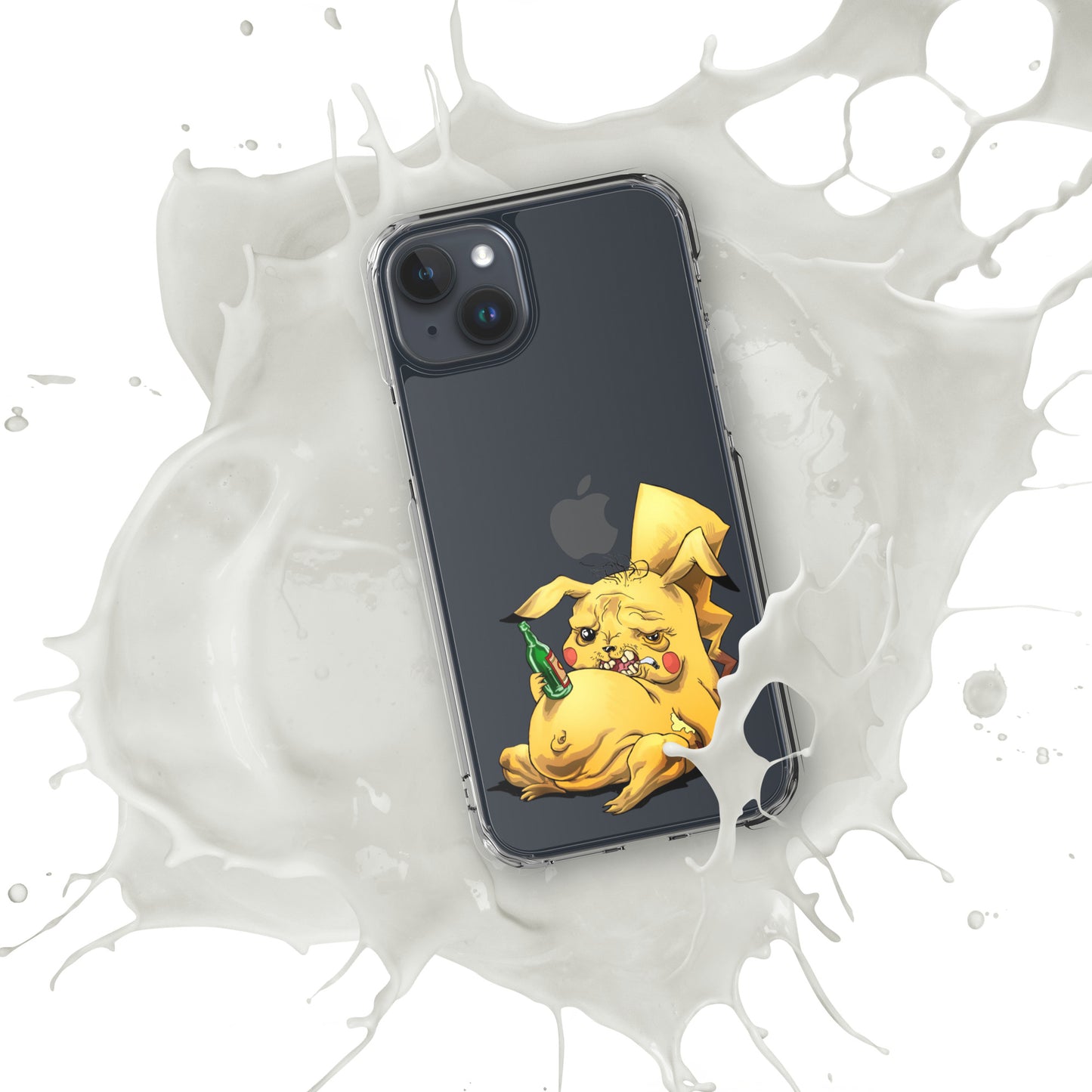 Case for iPhone Crazy Pikachu art DrinkandArt