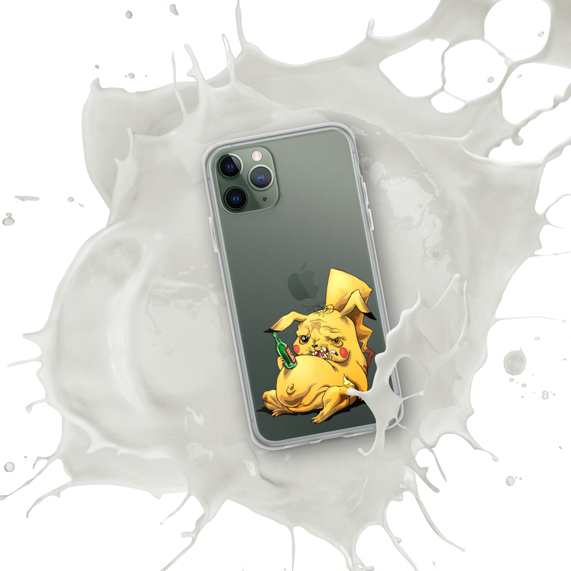 Case for iPhone Crazy Pikachu art DrinkandArt