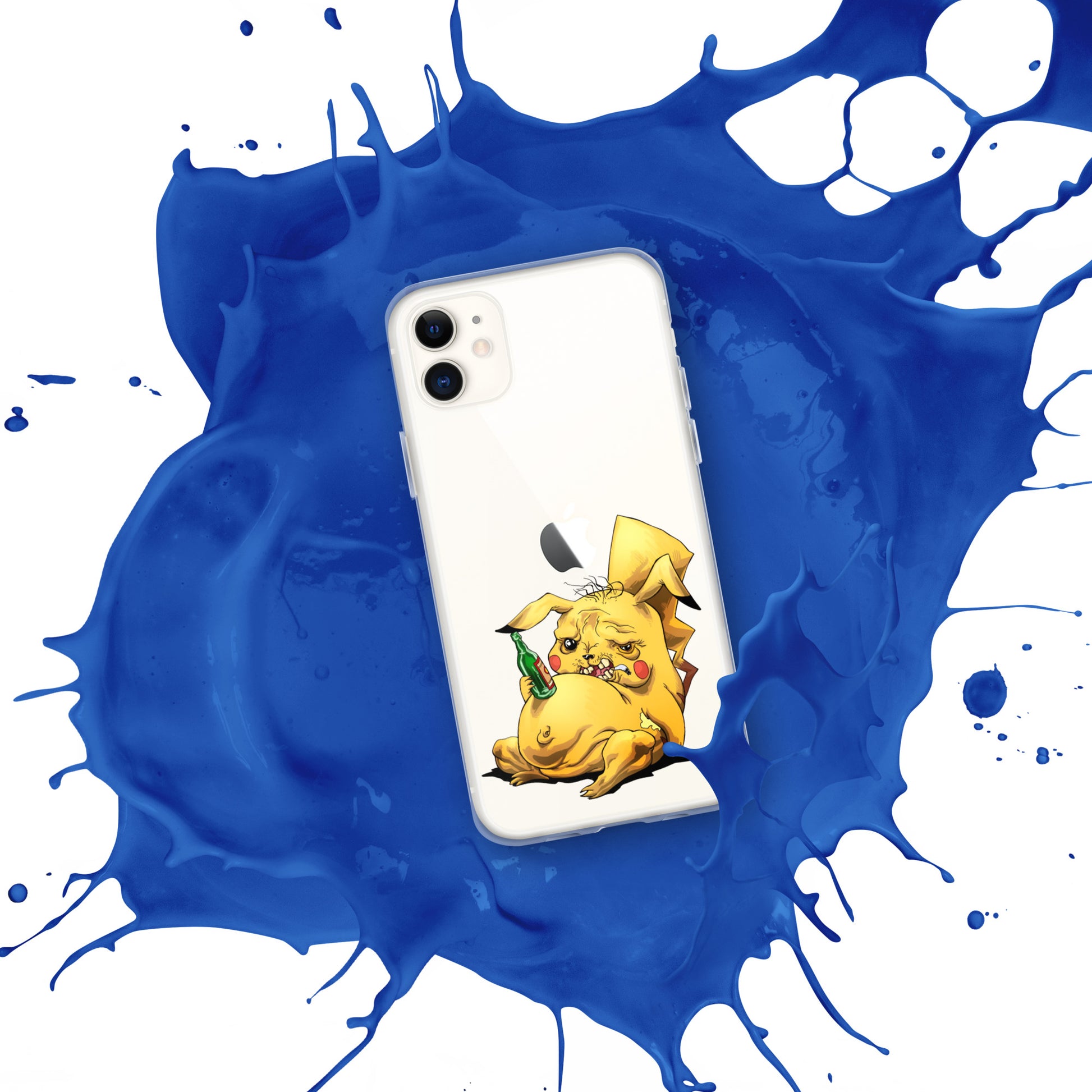 Case for iPhone Crazy Pikachu art DrinkandArt