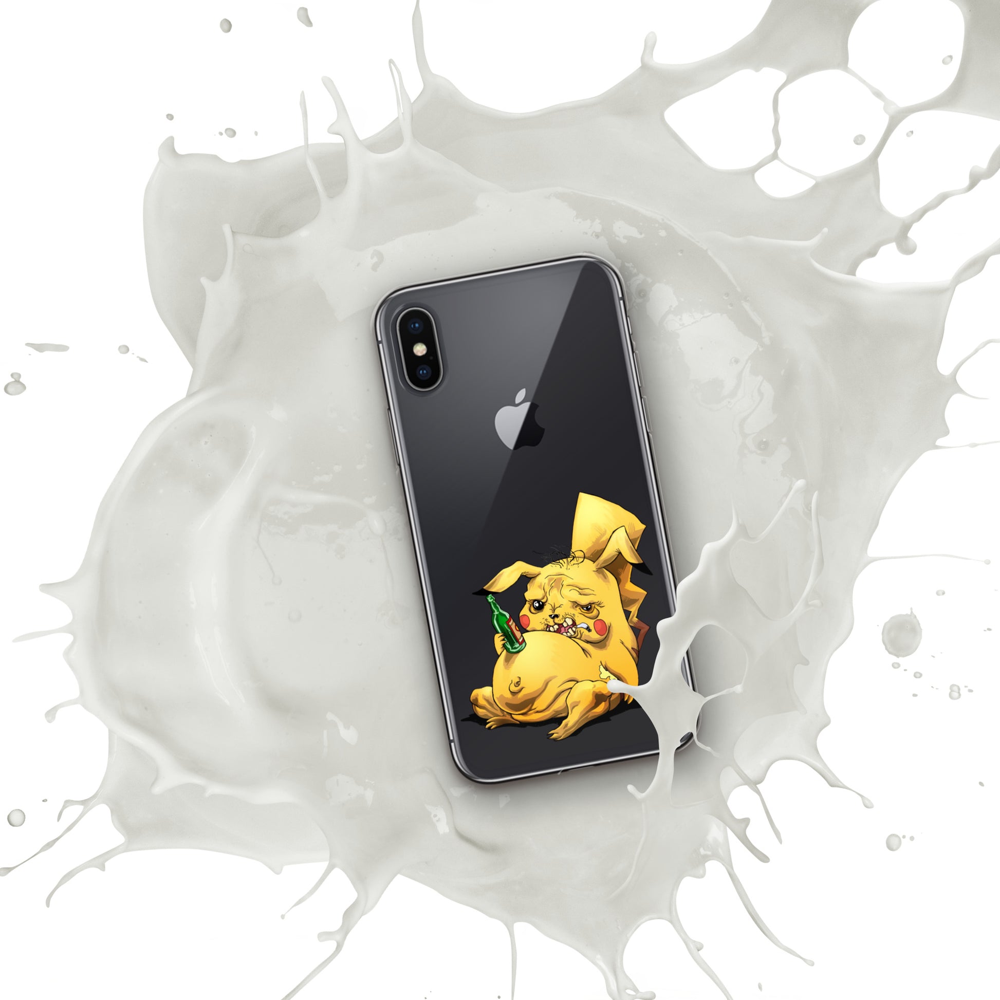 Case for iPhone Crazy Pikachu art DrinkandArt