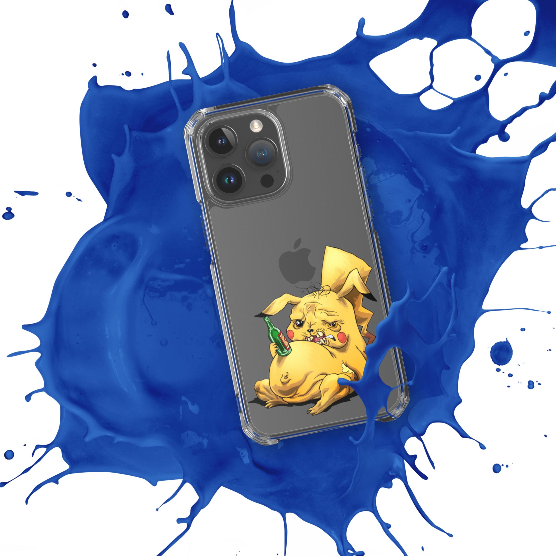 Case for iPhone Crazy Pikachu art DrinkandArt