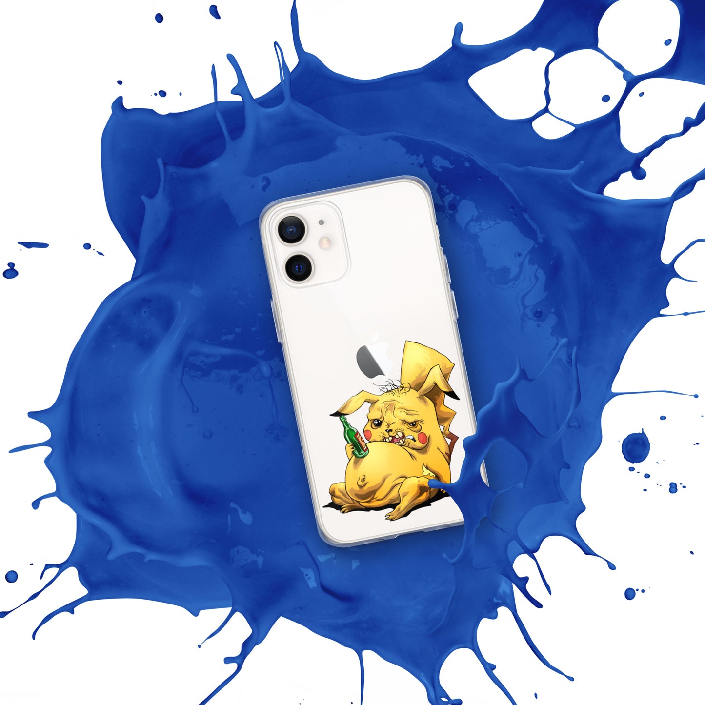 Case for iPhone Crazy Pikachu art DrinkandArt