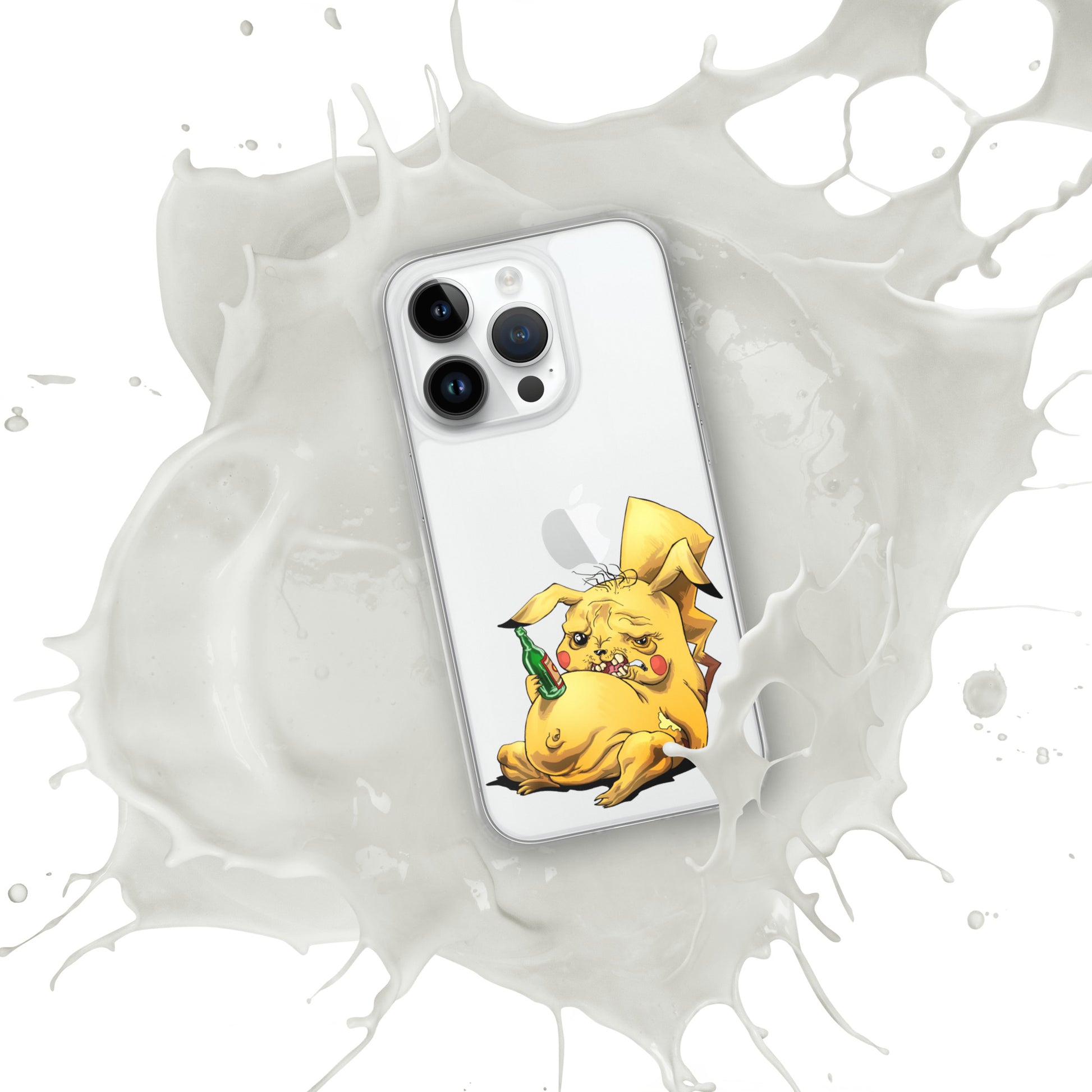 Case for iPhone Crazy Pikachu art DrinkandArt