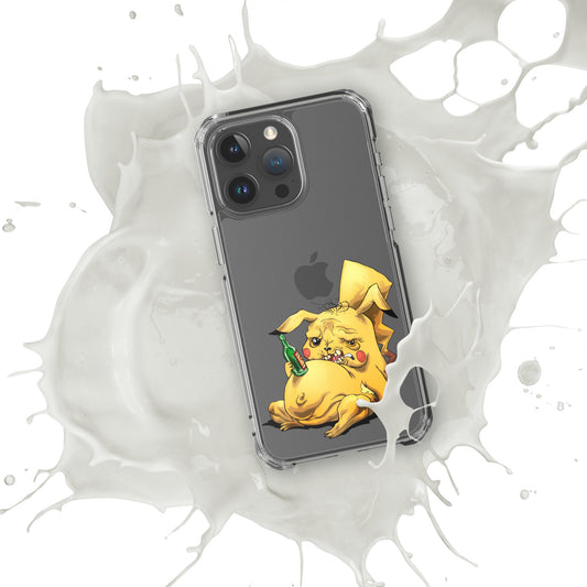 Case for iPhone Crazy Pikachu art DrinkandArt