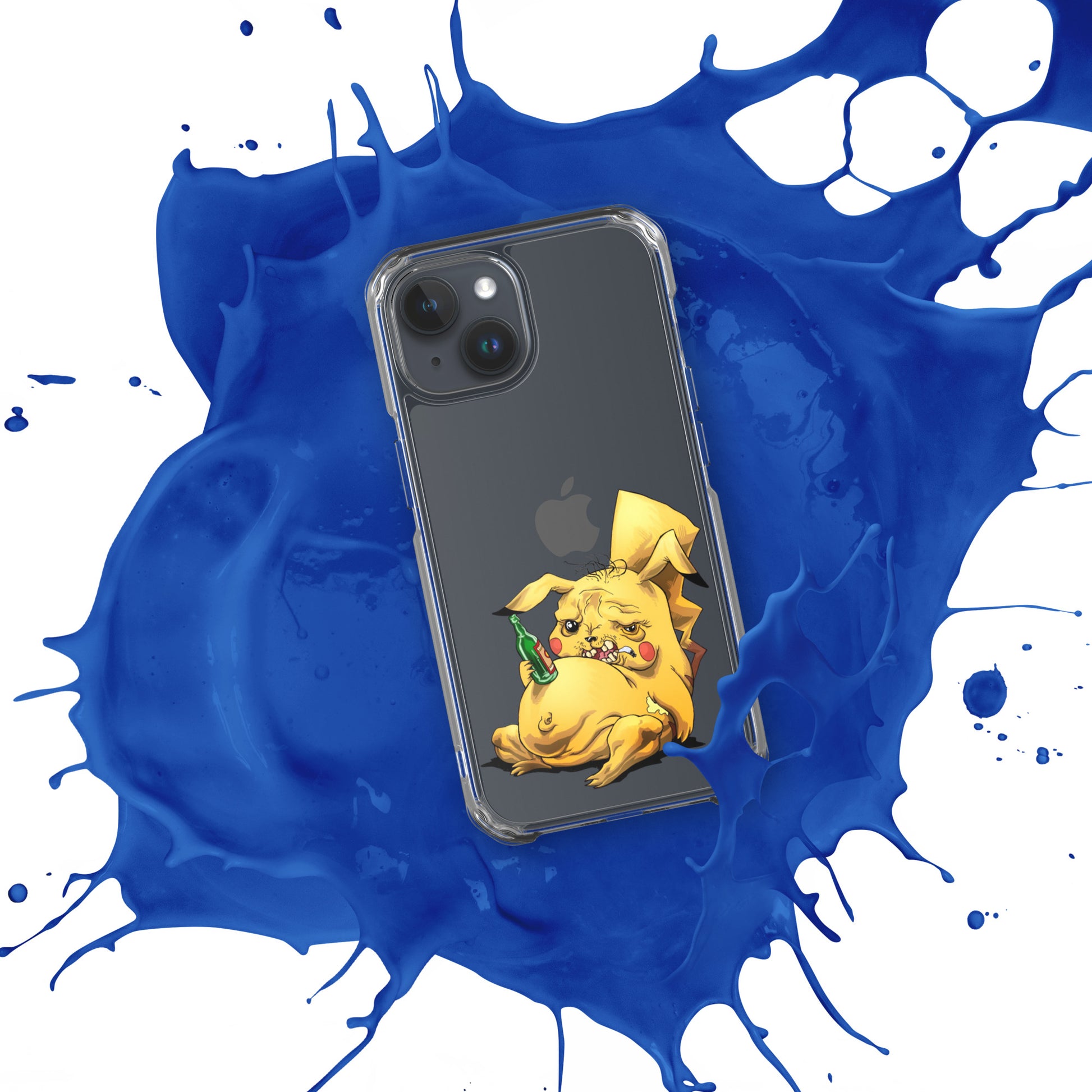 Case for iPhone Crazy Pikachu art DrinkandArt