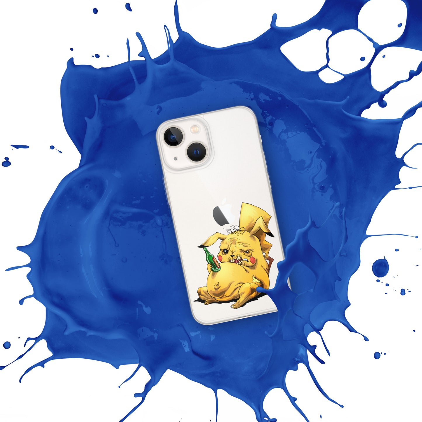 Case for iPhone Crazy Pikachu art DrinkandArt