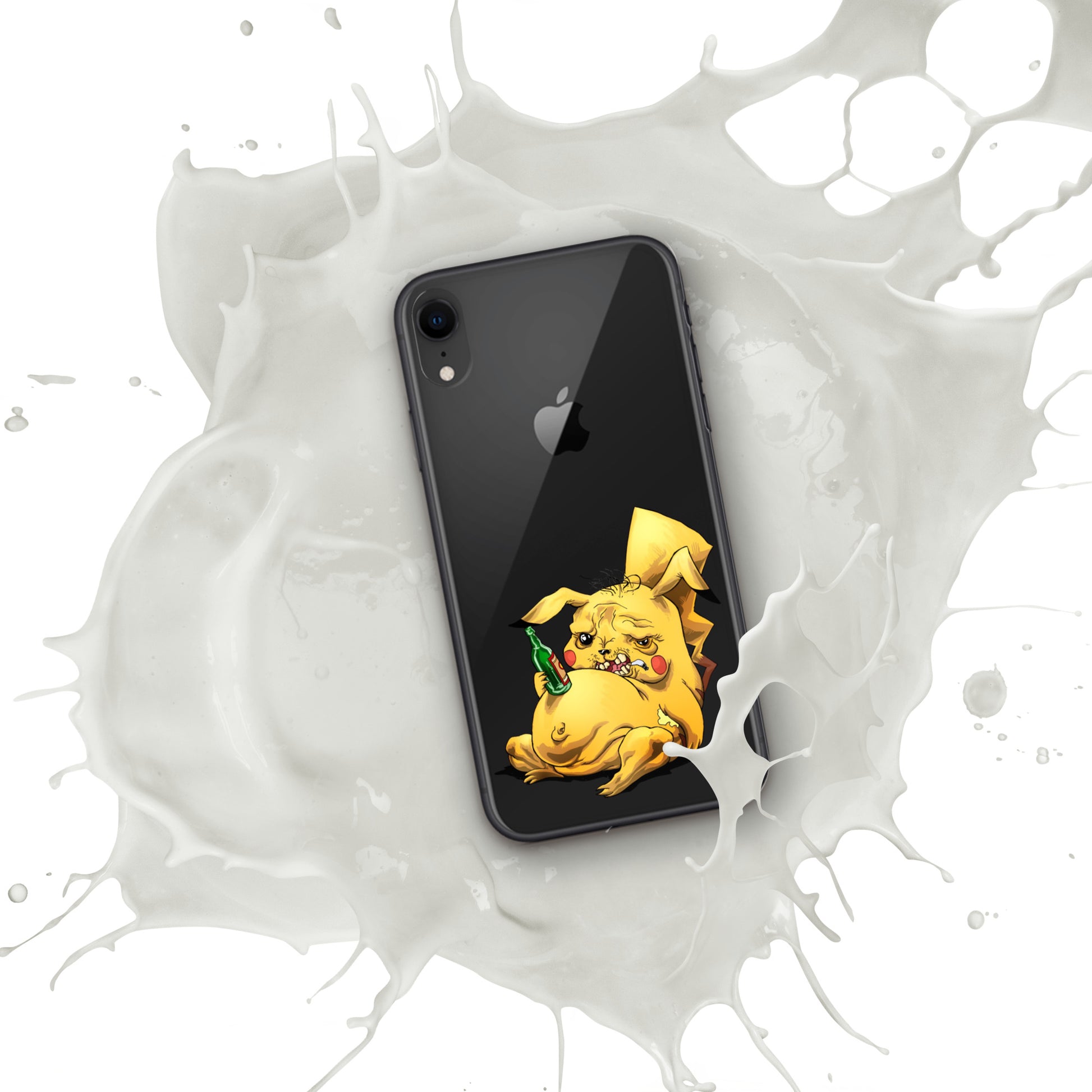 Case for iPhone Crazy Pikachu art DrinkandArt