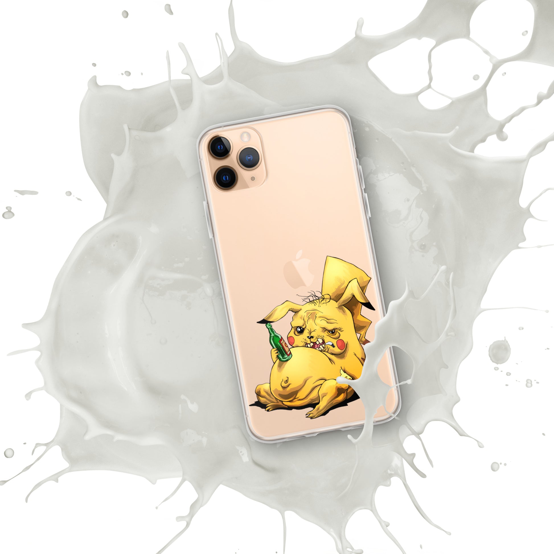 Case for iPhone Crazy Pikachu art DrinkandArt