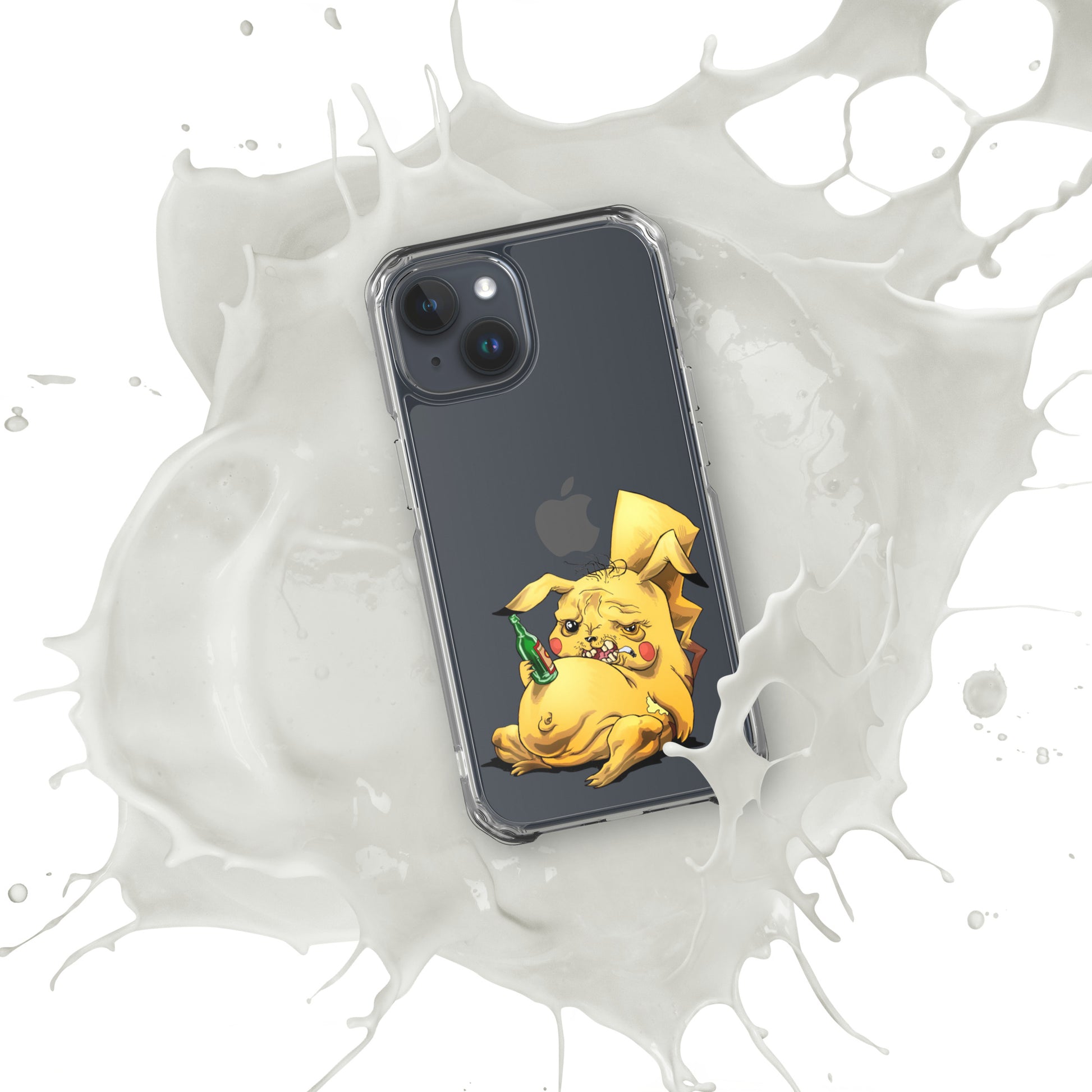 Case for iPhone Crazy Pikachu art DrinkandArt