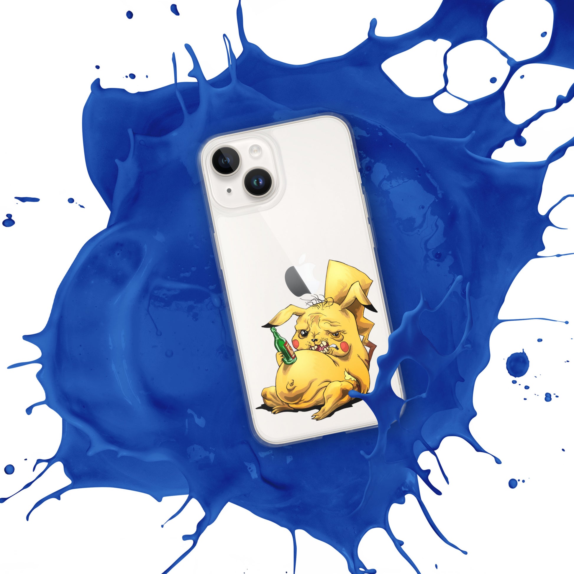 Case for iPhone Crazy Pikachu art DrinkandArt