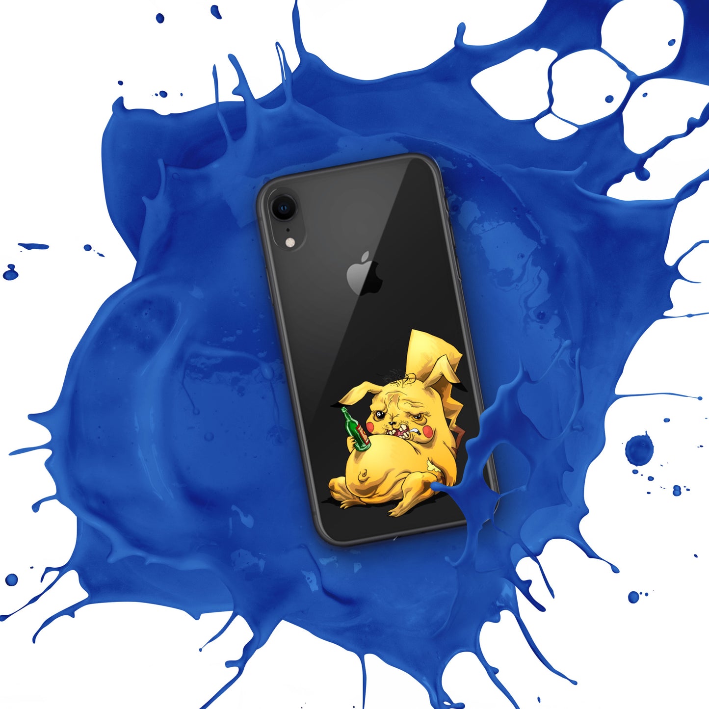 Case for iPhone Crazy Pikachu art DrinkandArt