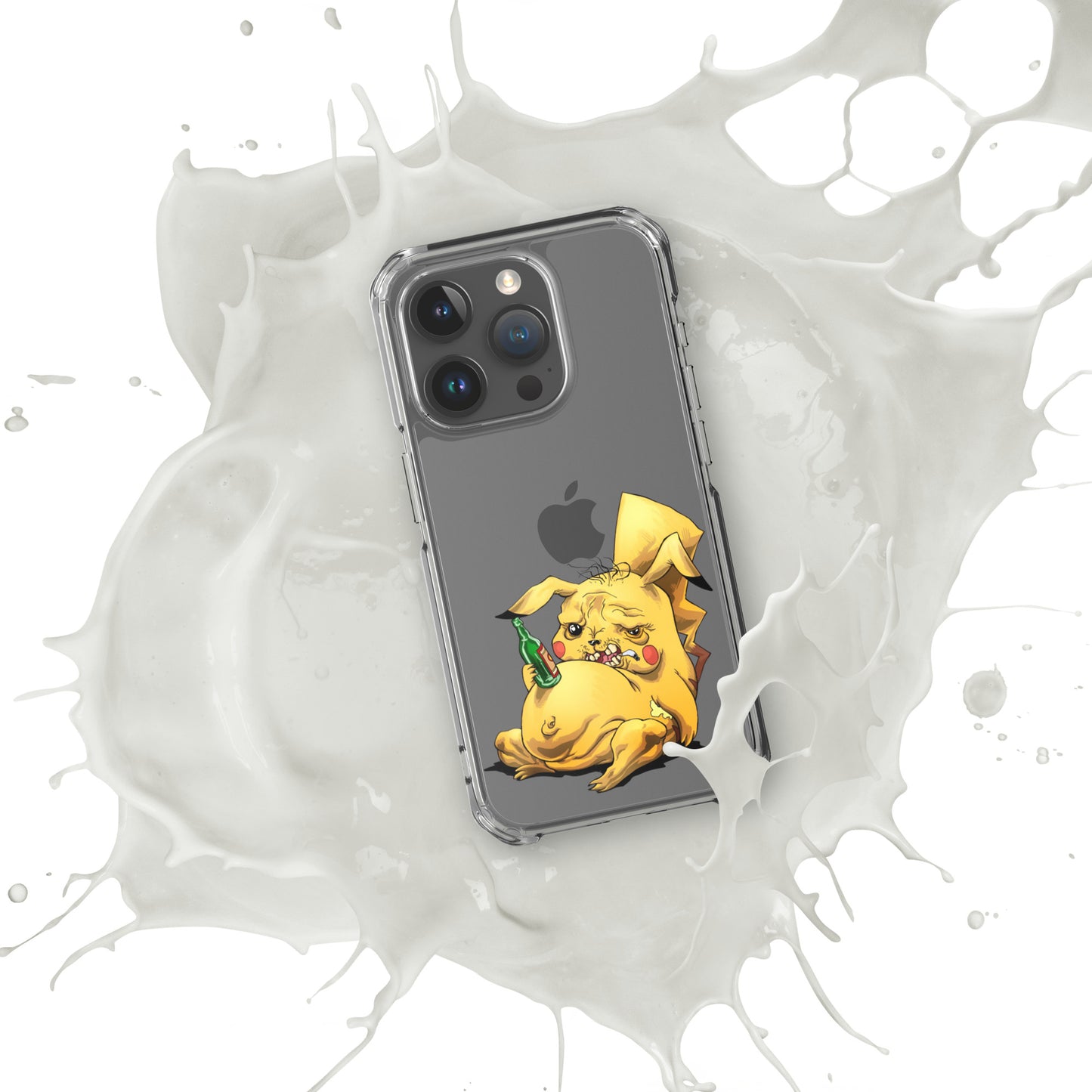 Case for iPhone Crazy Pikachu art DrinkandArt