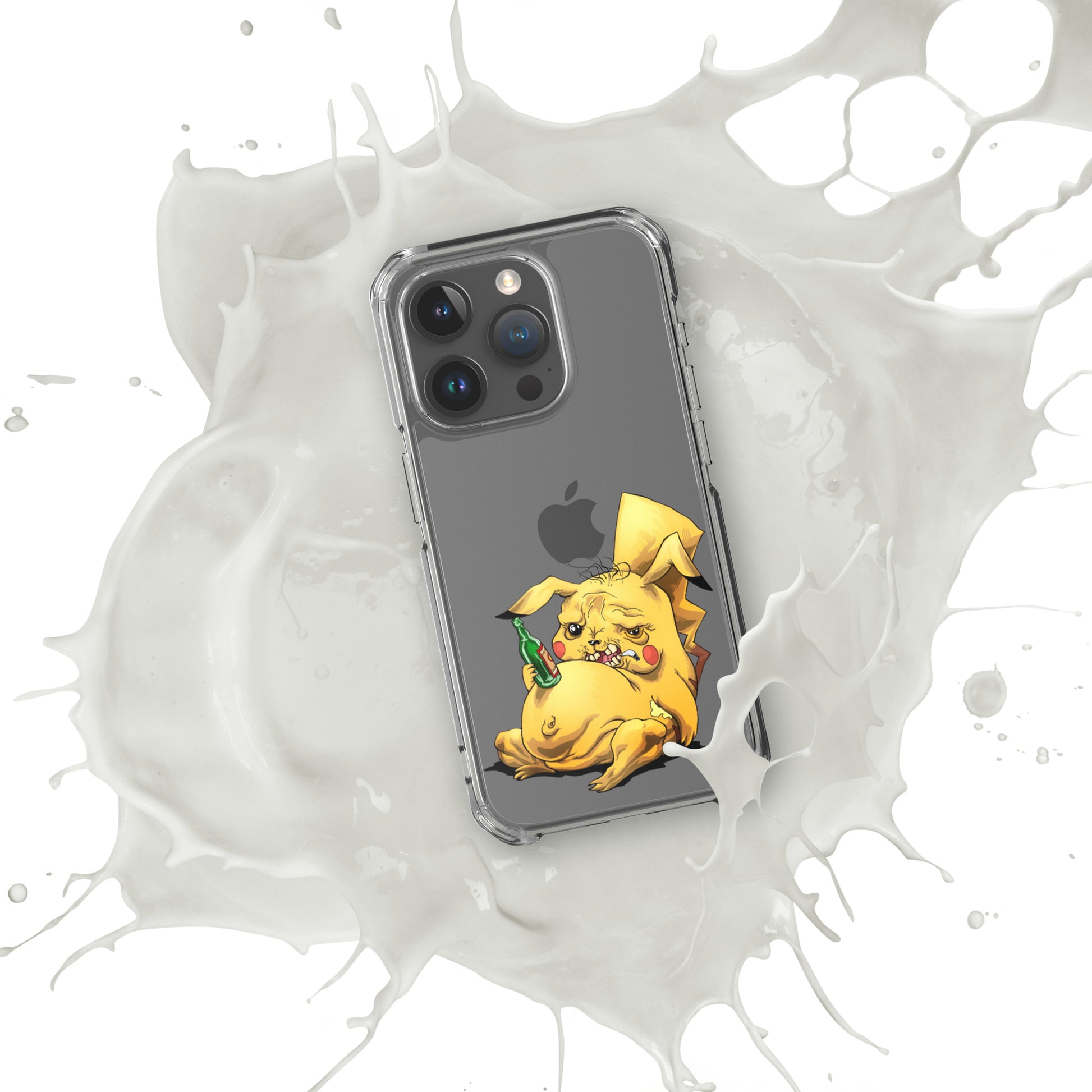 Case for iPhone Crazy Pikachu art DrinkandArt