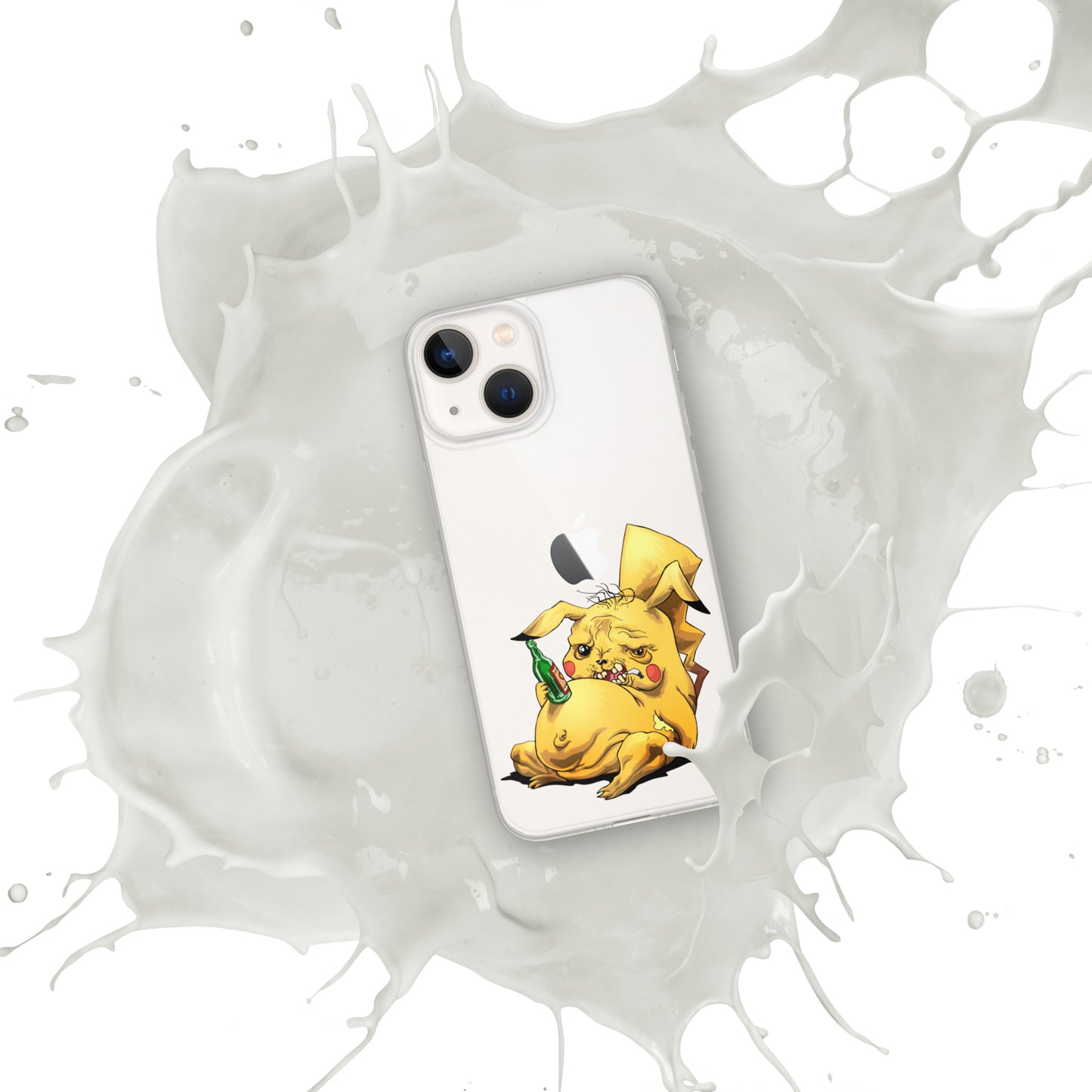 Case for iPhone Crazy Pikachu art DrinkandArt