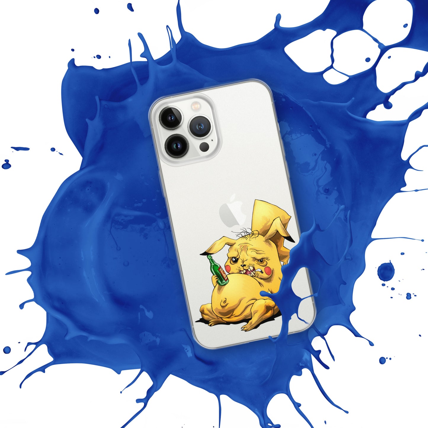 Case for iPhone Crazy Pikachu art DrinkandArt