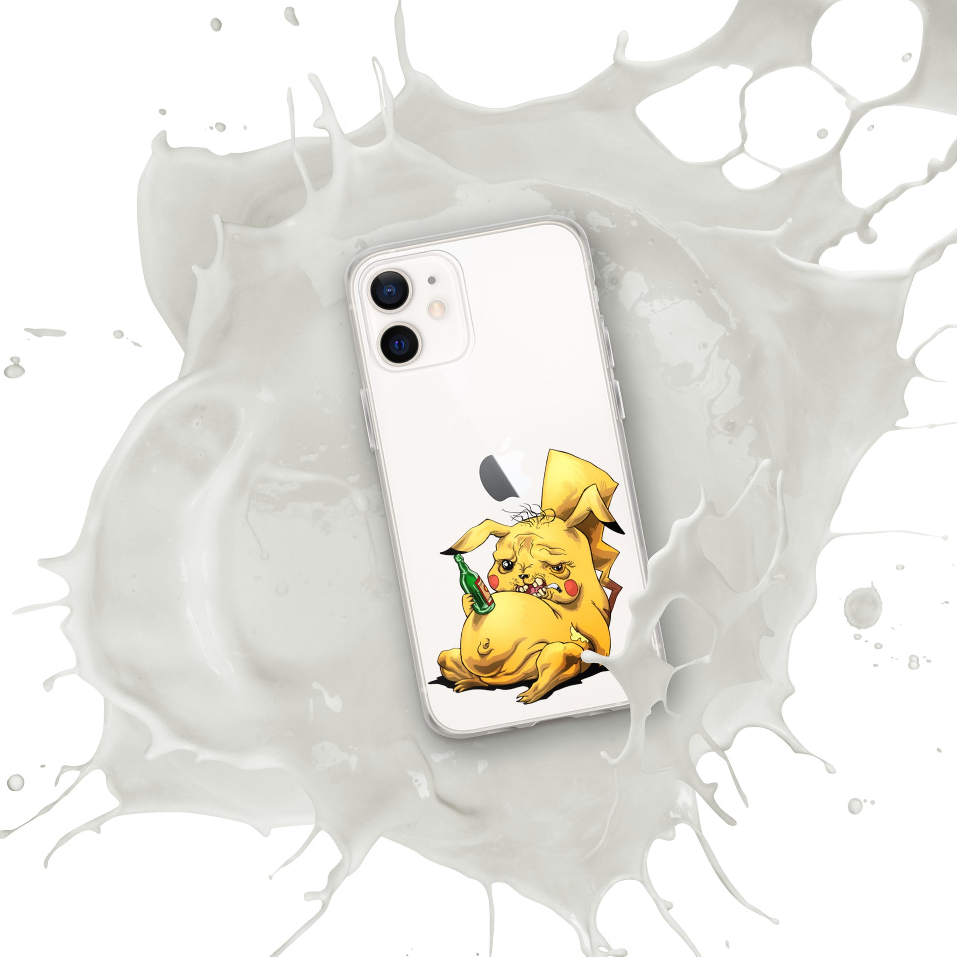 Case for iPhone Crazy Pikachu art DrinkandArt