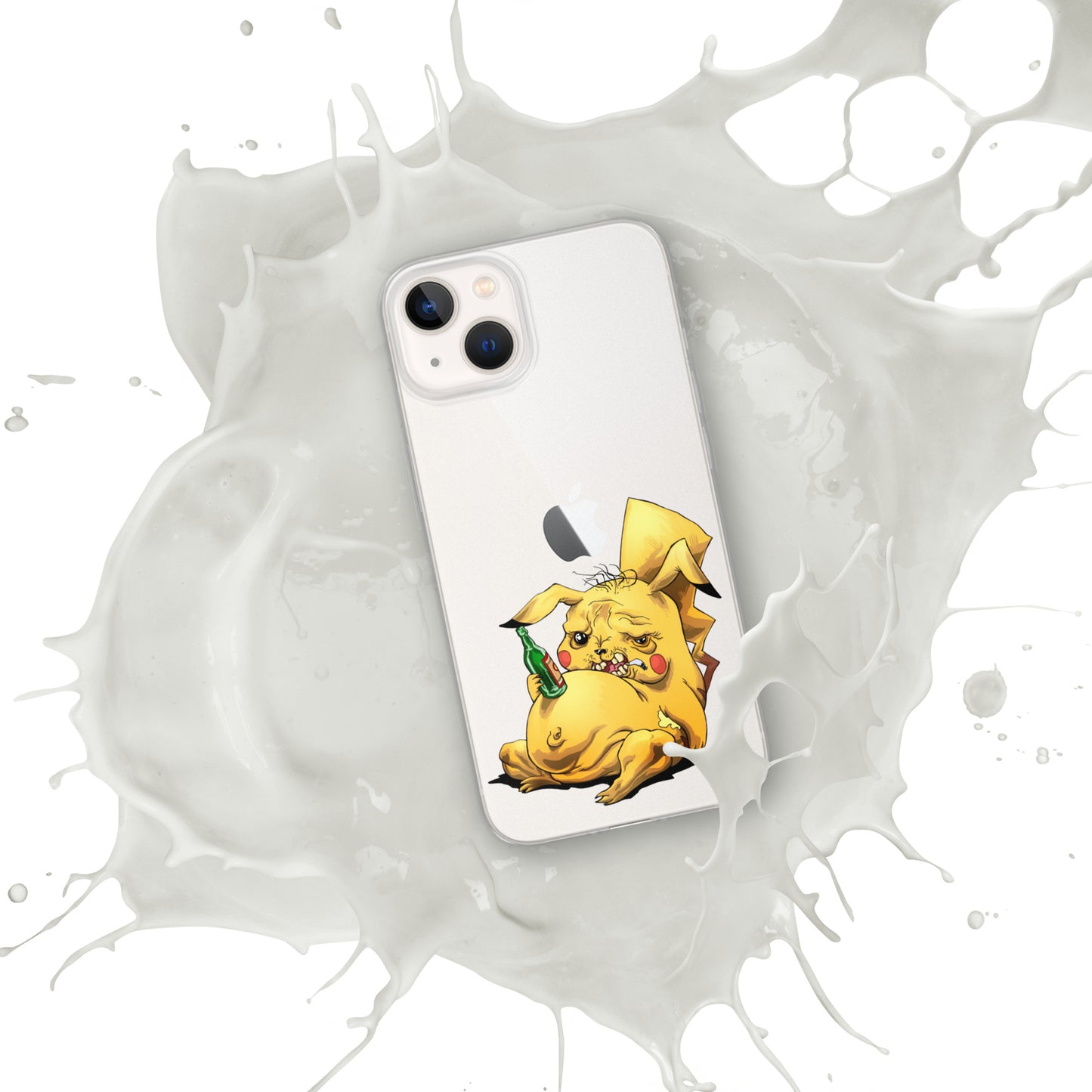 Case for iPhone Crazy Pikachu art DrinkandArt