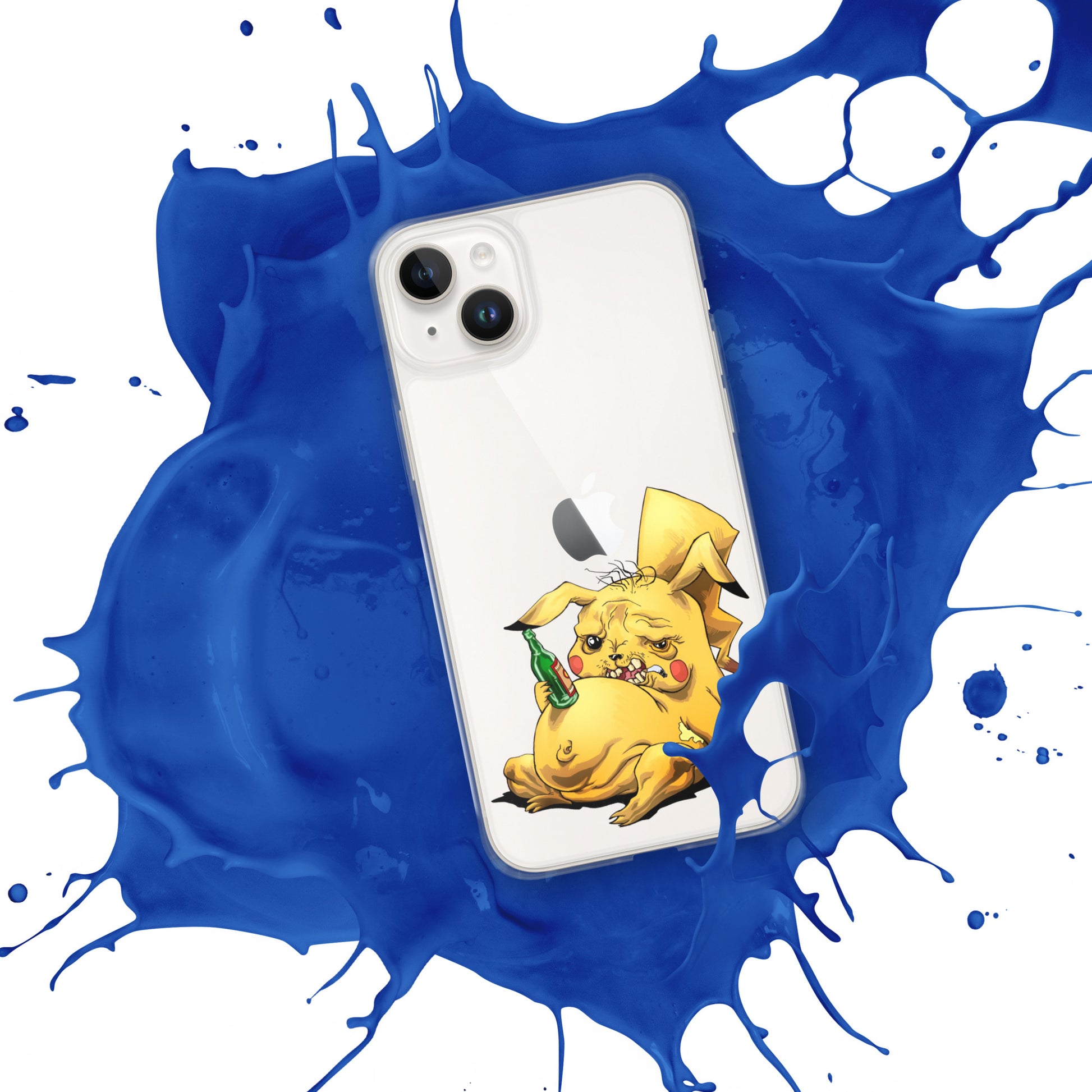 Case for iPhone Crazy Pikachu art DrinkandArt