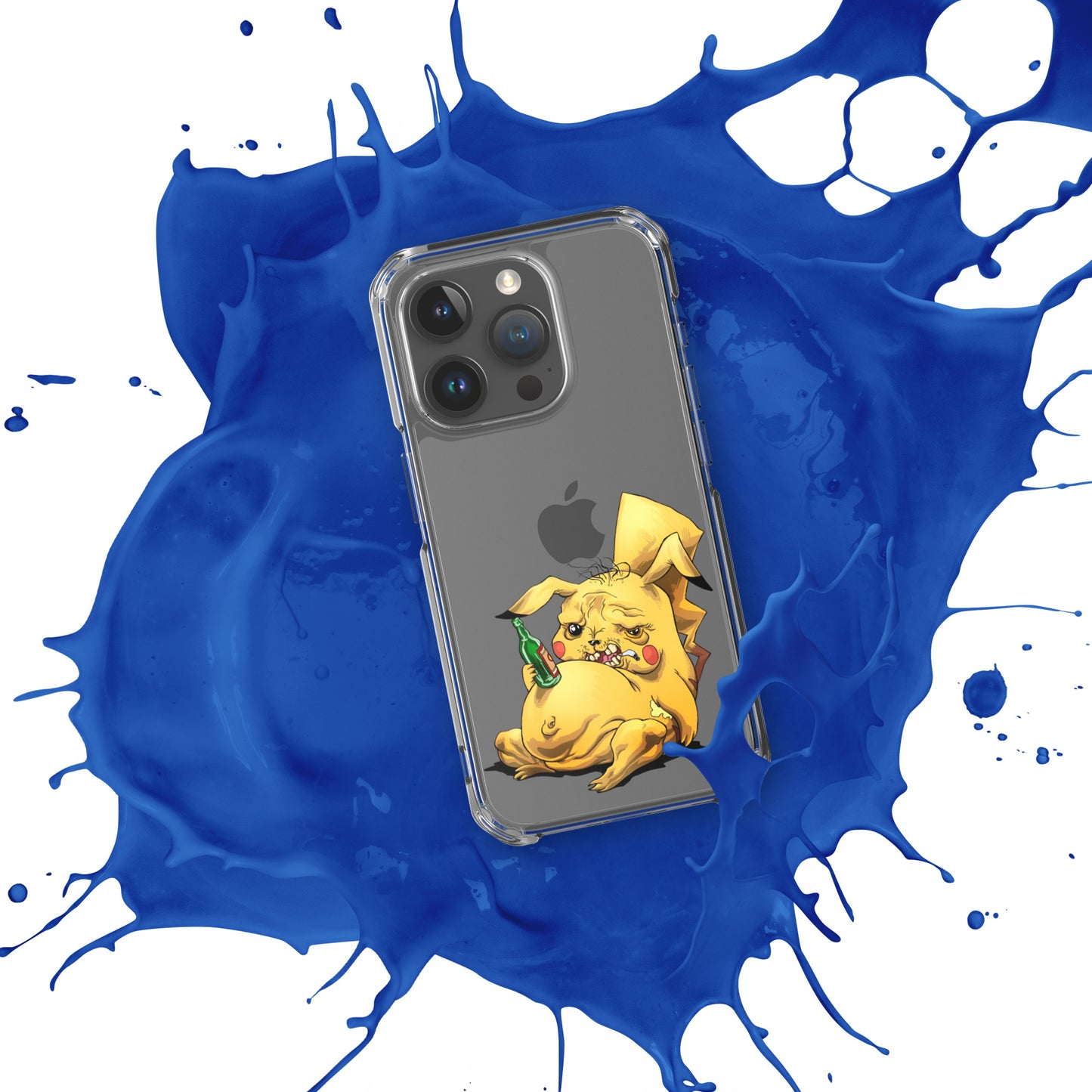 Case for iPhone Crazy Pikachu art DrinkandArt