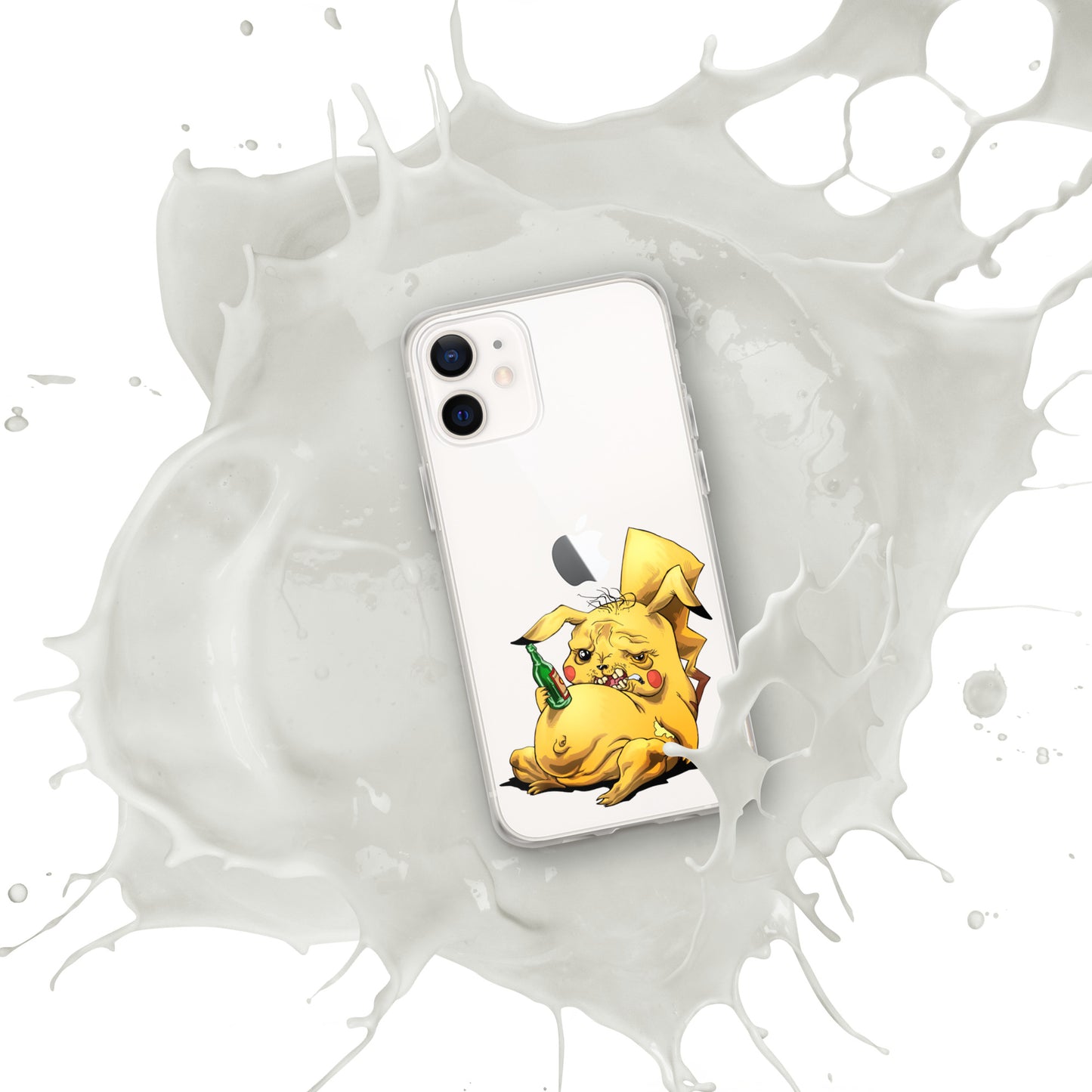 Case for iPhone Crazy Pikachu art DrinkandArt