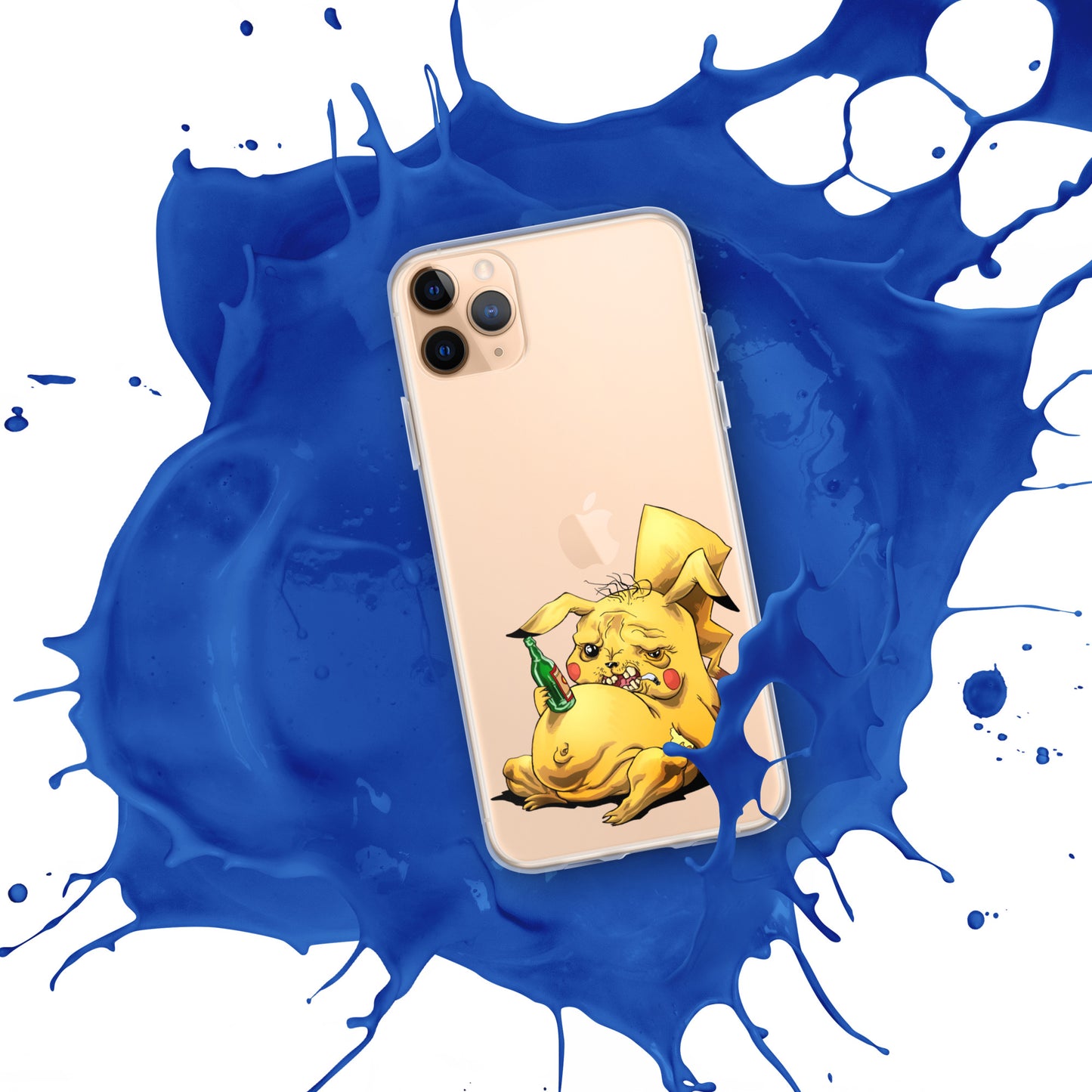 Case for iPhone Crazy Pikachu art DrinkandArt