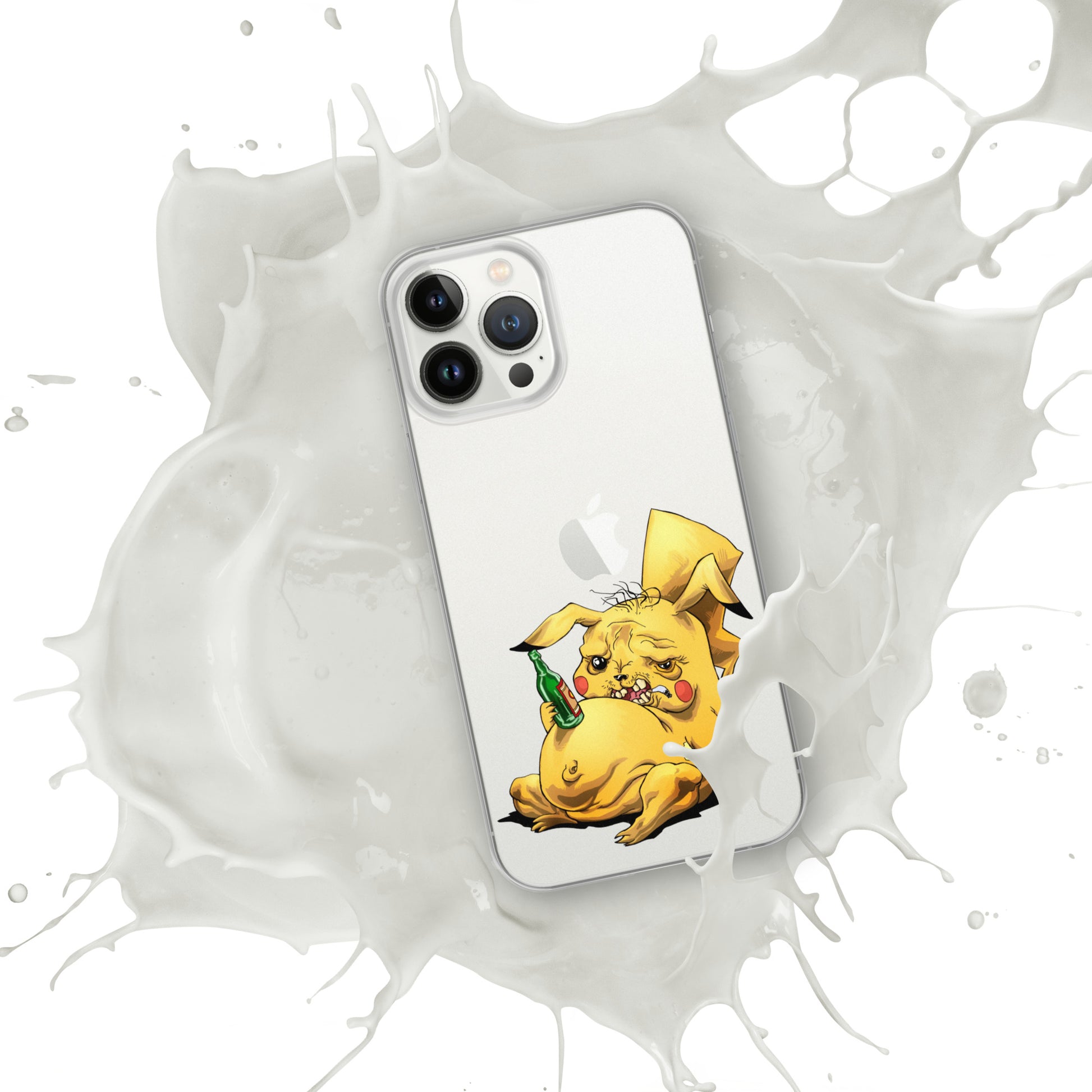 Case for iPhone Crazy Pikachu art DrinkandArt