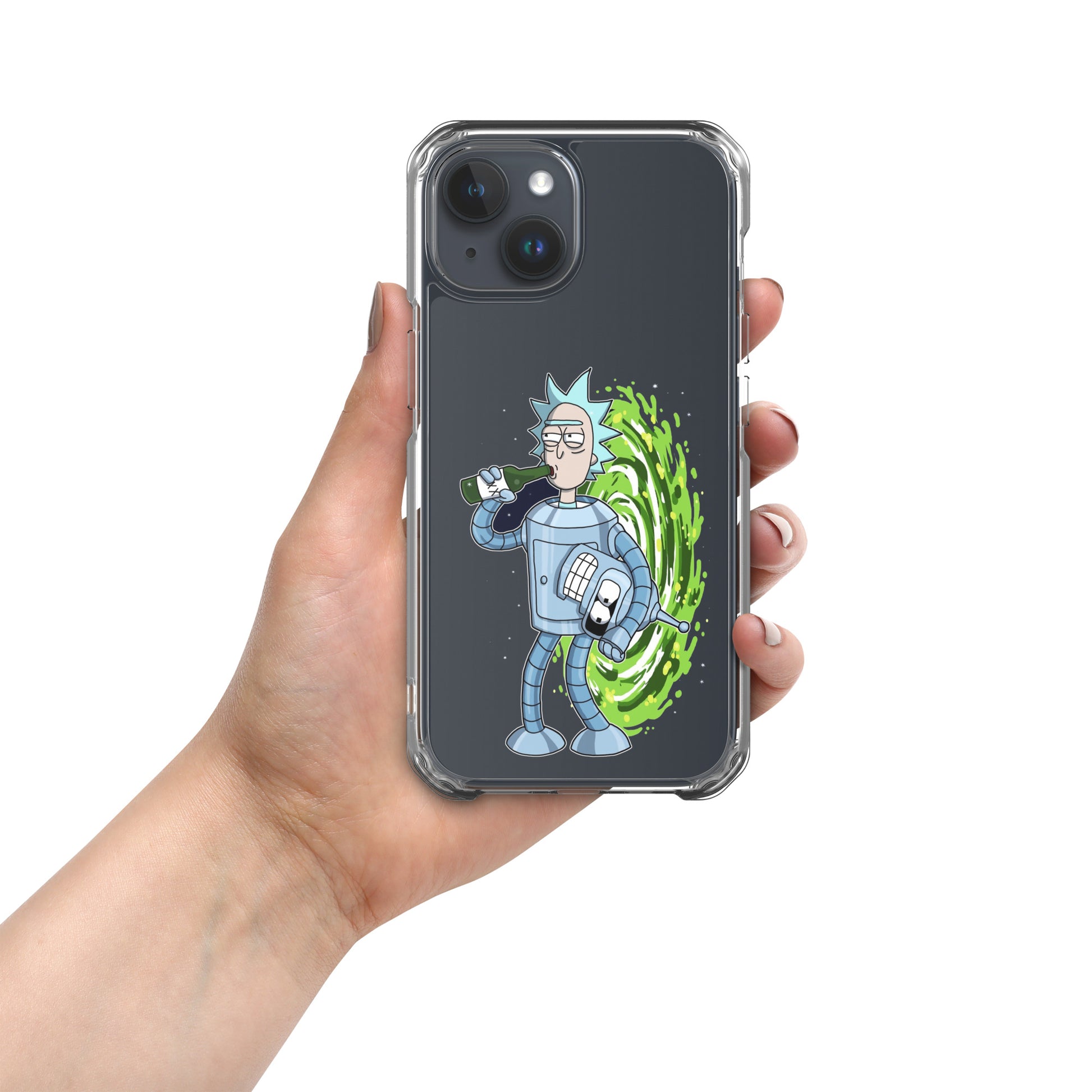 Case for iPhone Rick or Bender beer art DrinkandArt