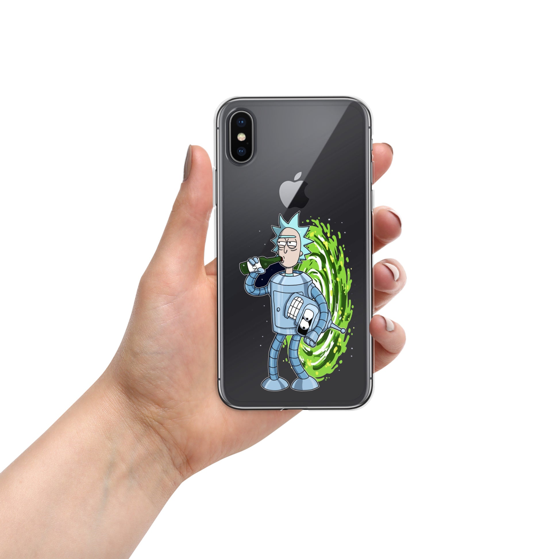 Case for iPhone Rick or Bender beer art DrinkandArt