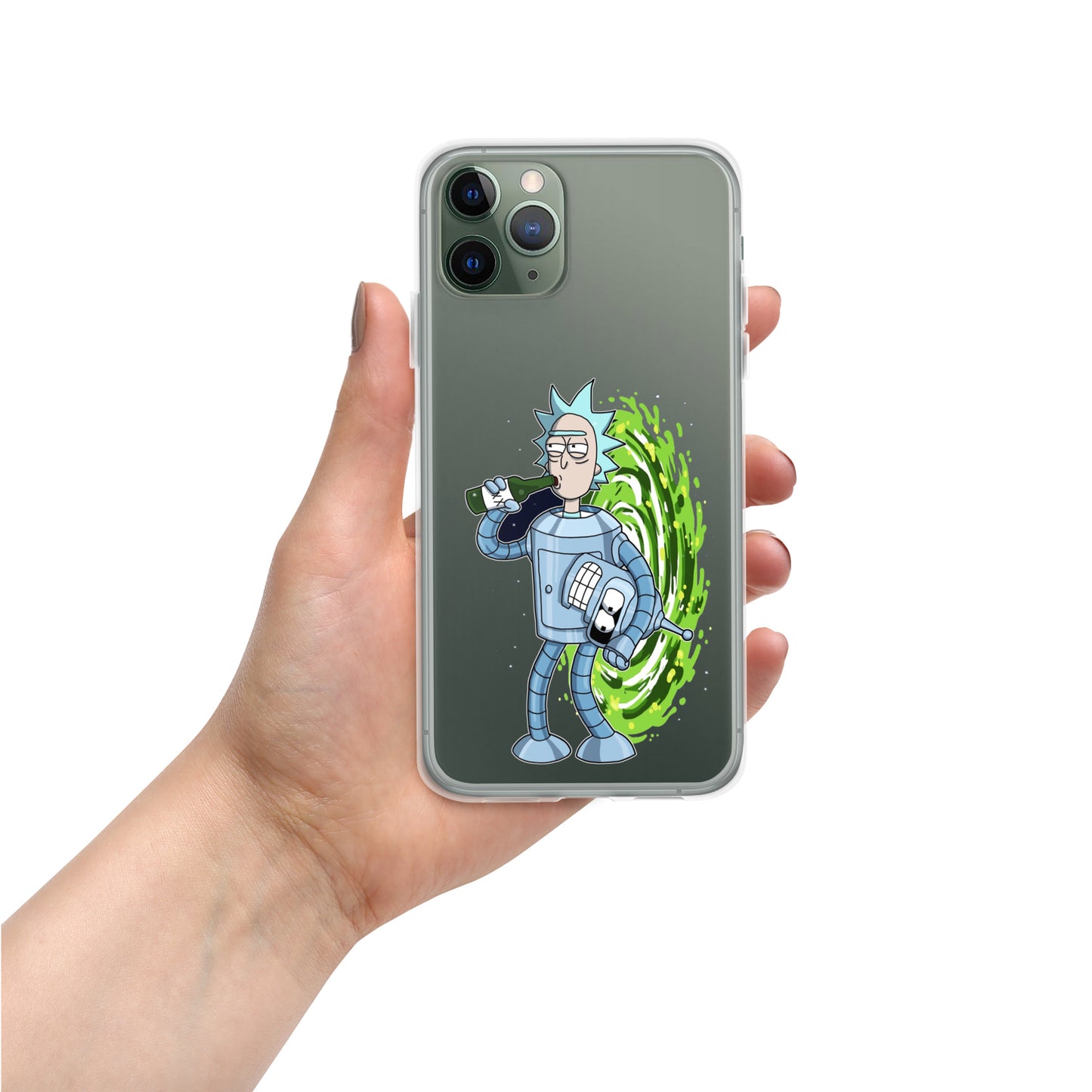 Case for iPhone Rick or Bender beer art DrinkandArt