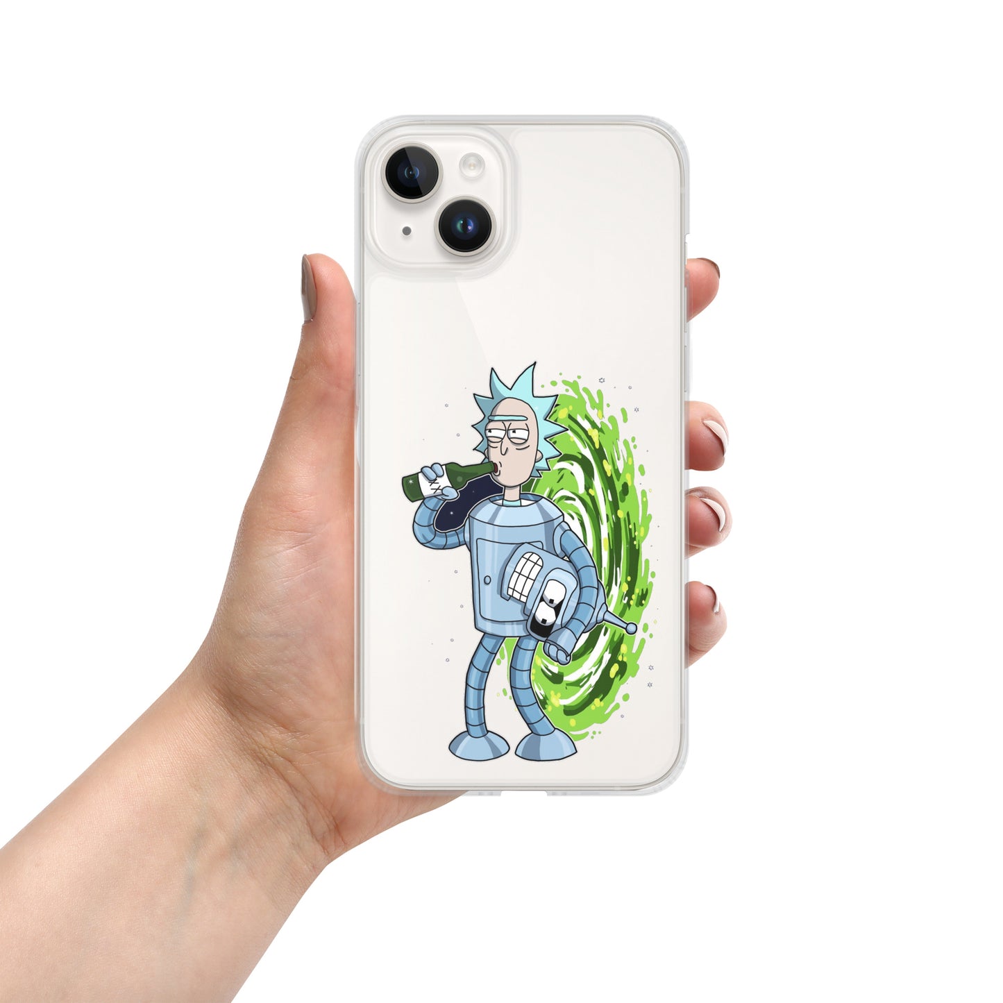 Case for iPhone Rick or Bender beer art DrinkandArt