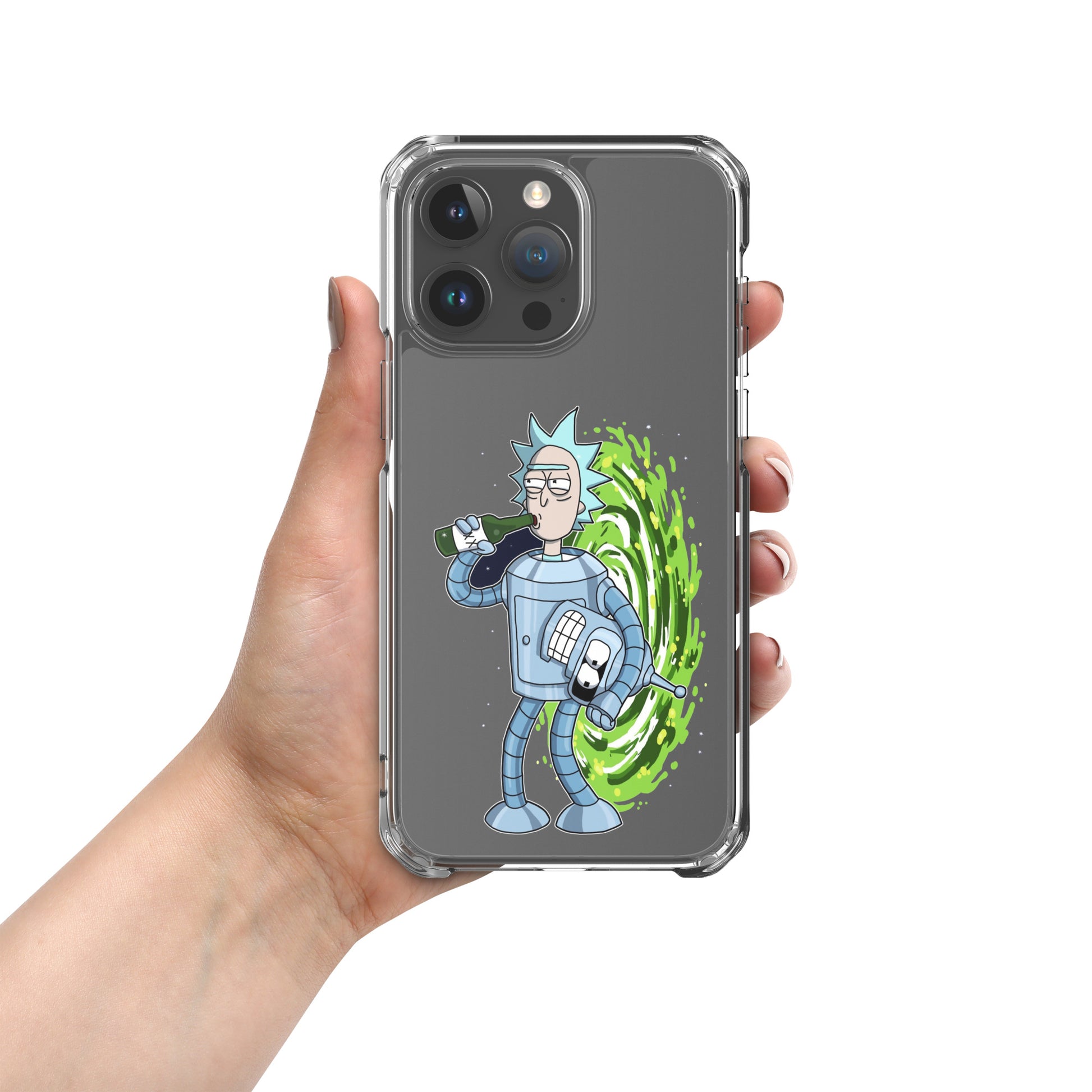 Case for iPhone Rick or Bender beer art DrinkandArt