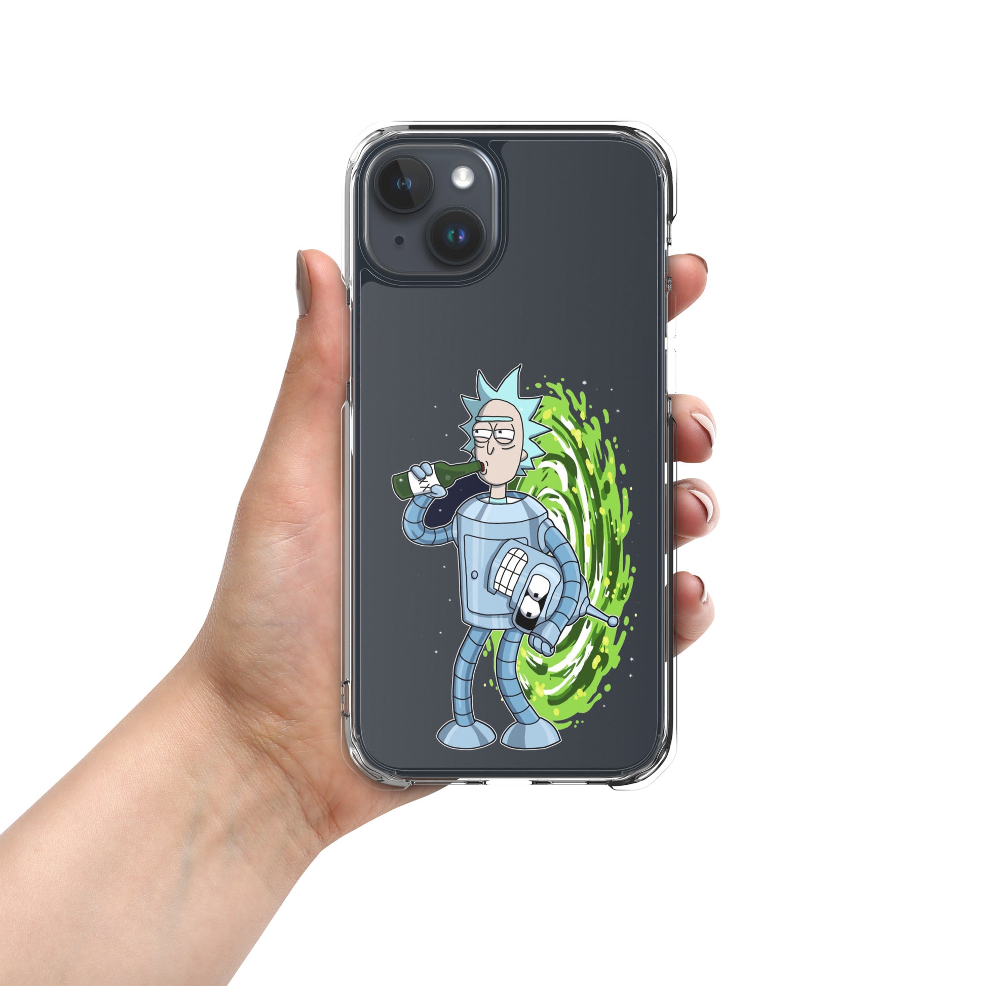 Case for iPhone Rick or Bender beer art DrinkandArt