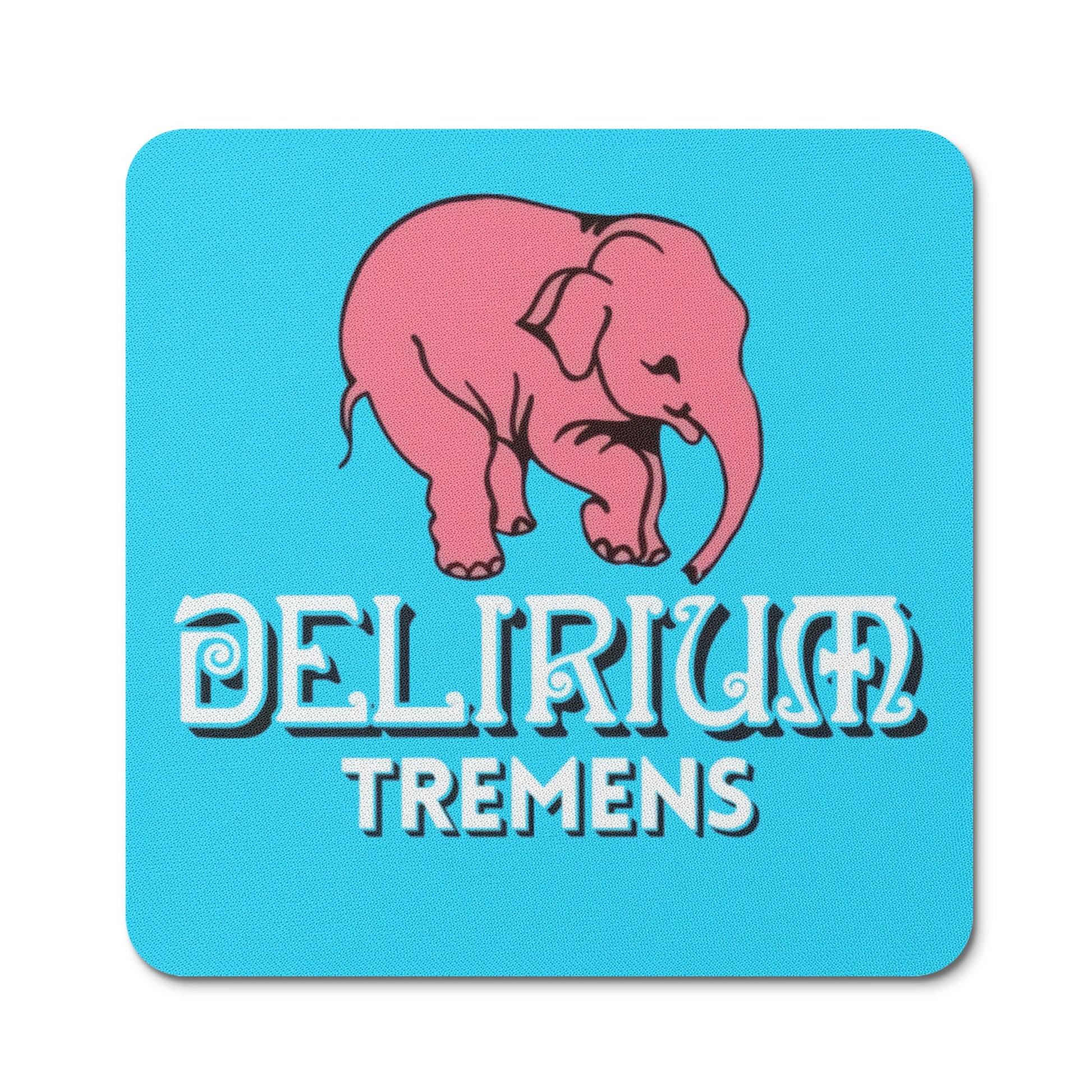 Coasters Sets Delirium tremens logo DrinkandArt