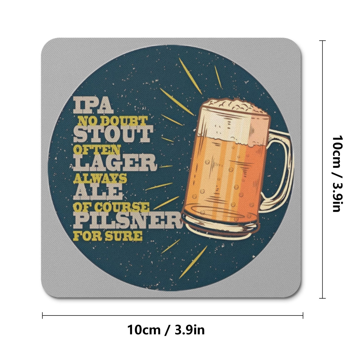 Coasters Sets IPA Stout Lager ALE Pilsner DrinkandArt