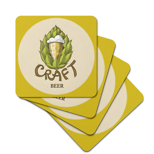Coasters Sets craft beer logo DrinkandArt