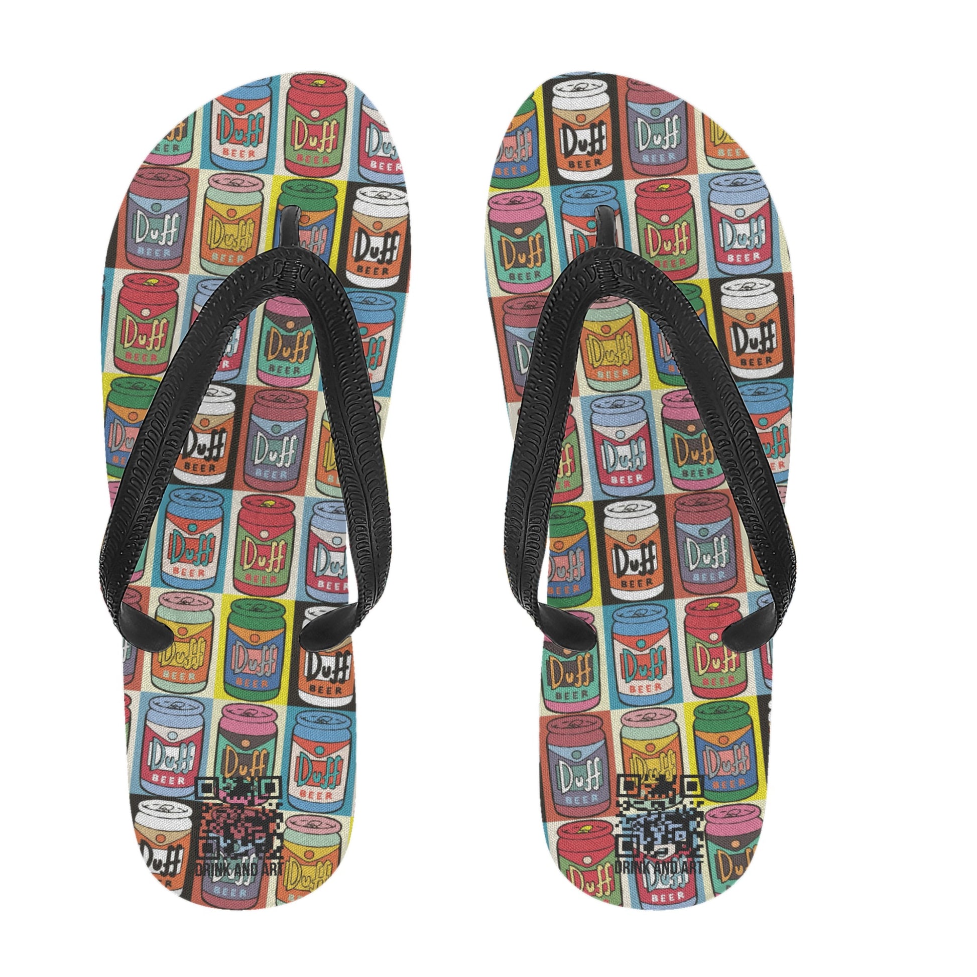 Flip Flops Duff beer pop art DrinkandArt