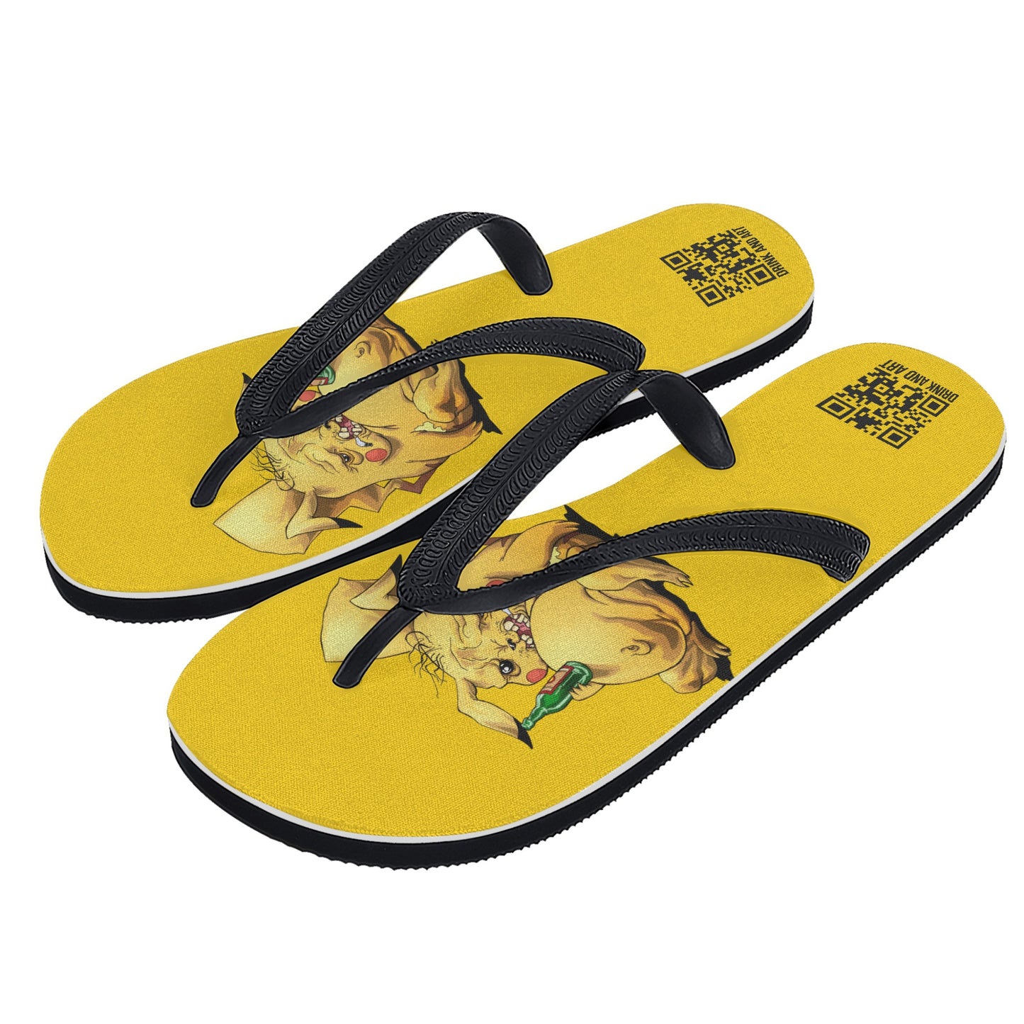 Flip Flops drunk Pikachu DrinkandArt