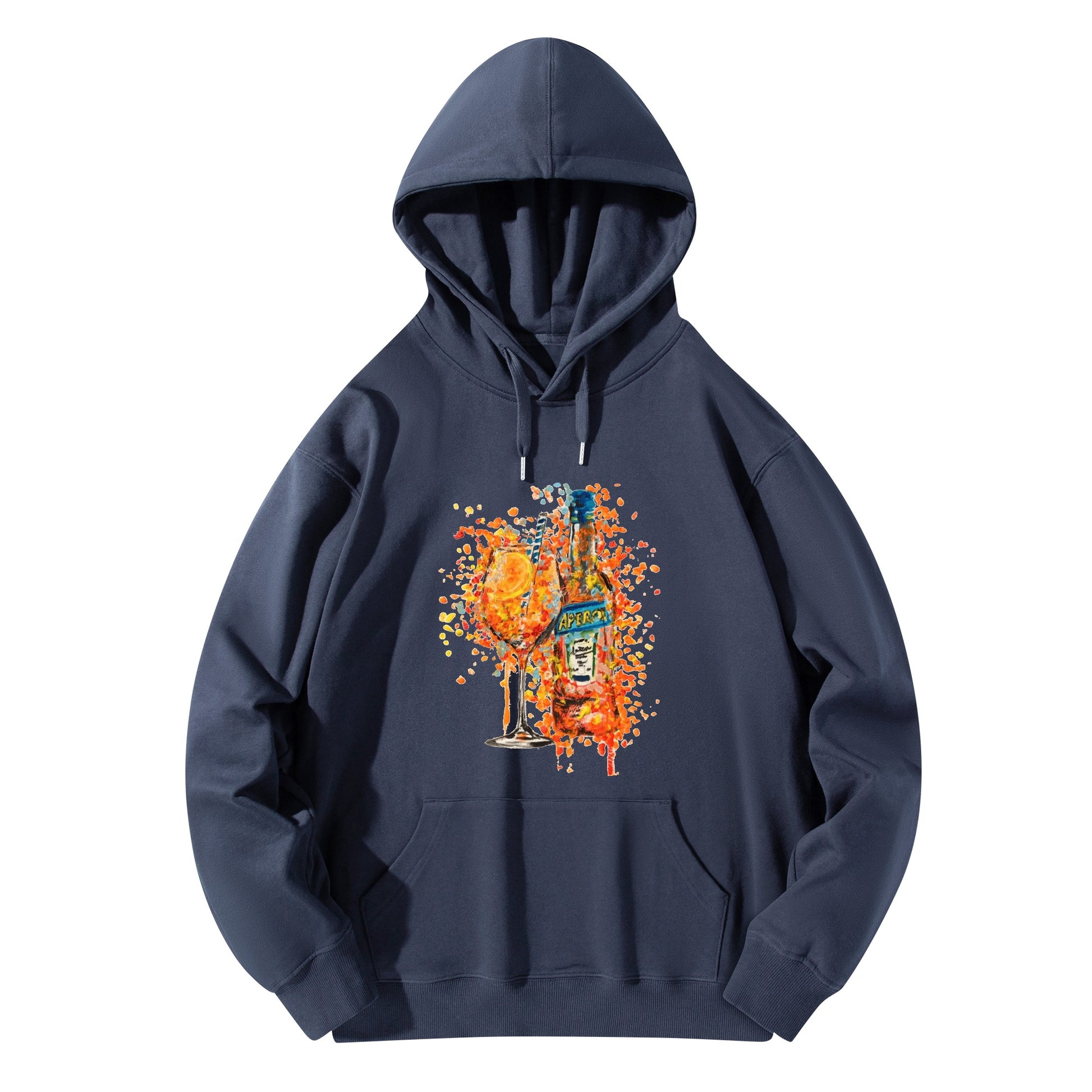 Hoodie Cotton Aperol carnival DrinkandArt