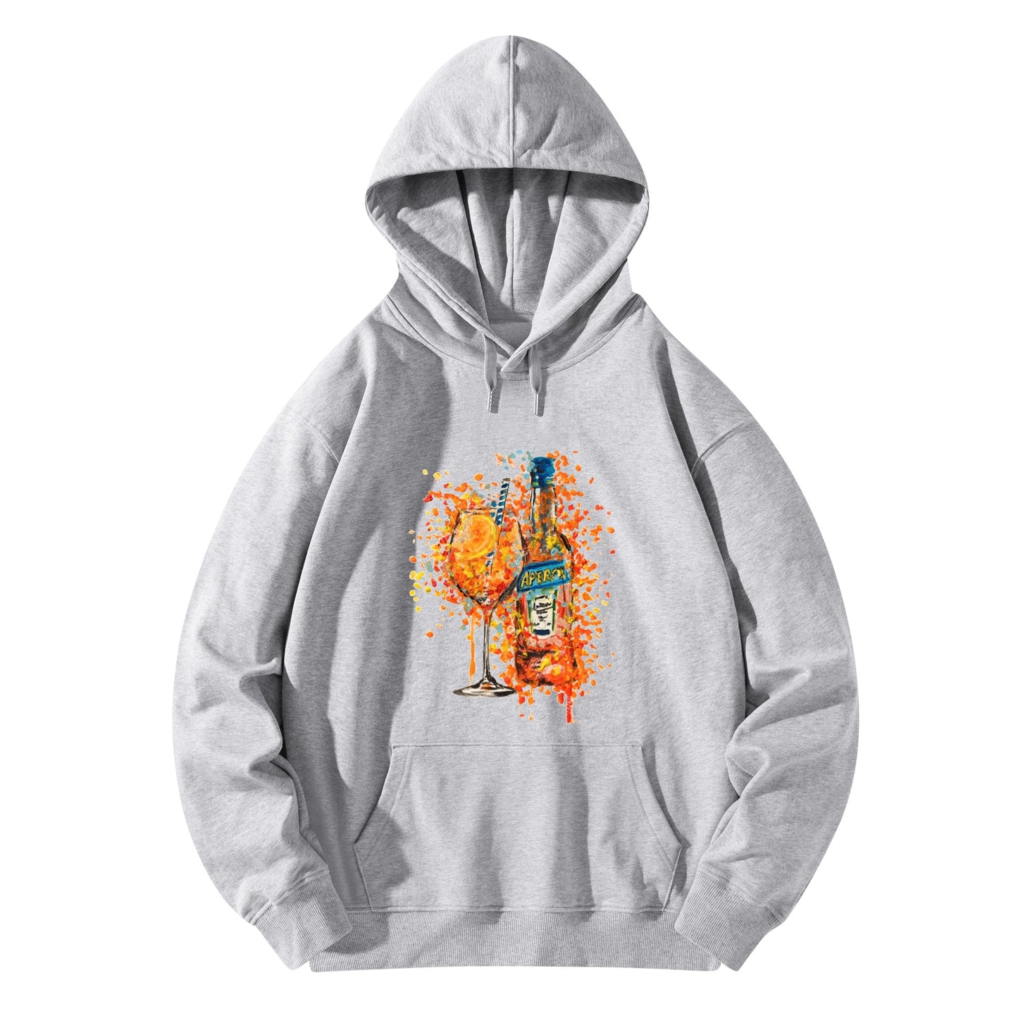 Hoodie Cotton Aperol carnival DrinkandArt