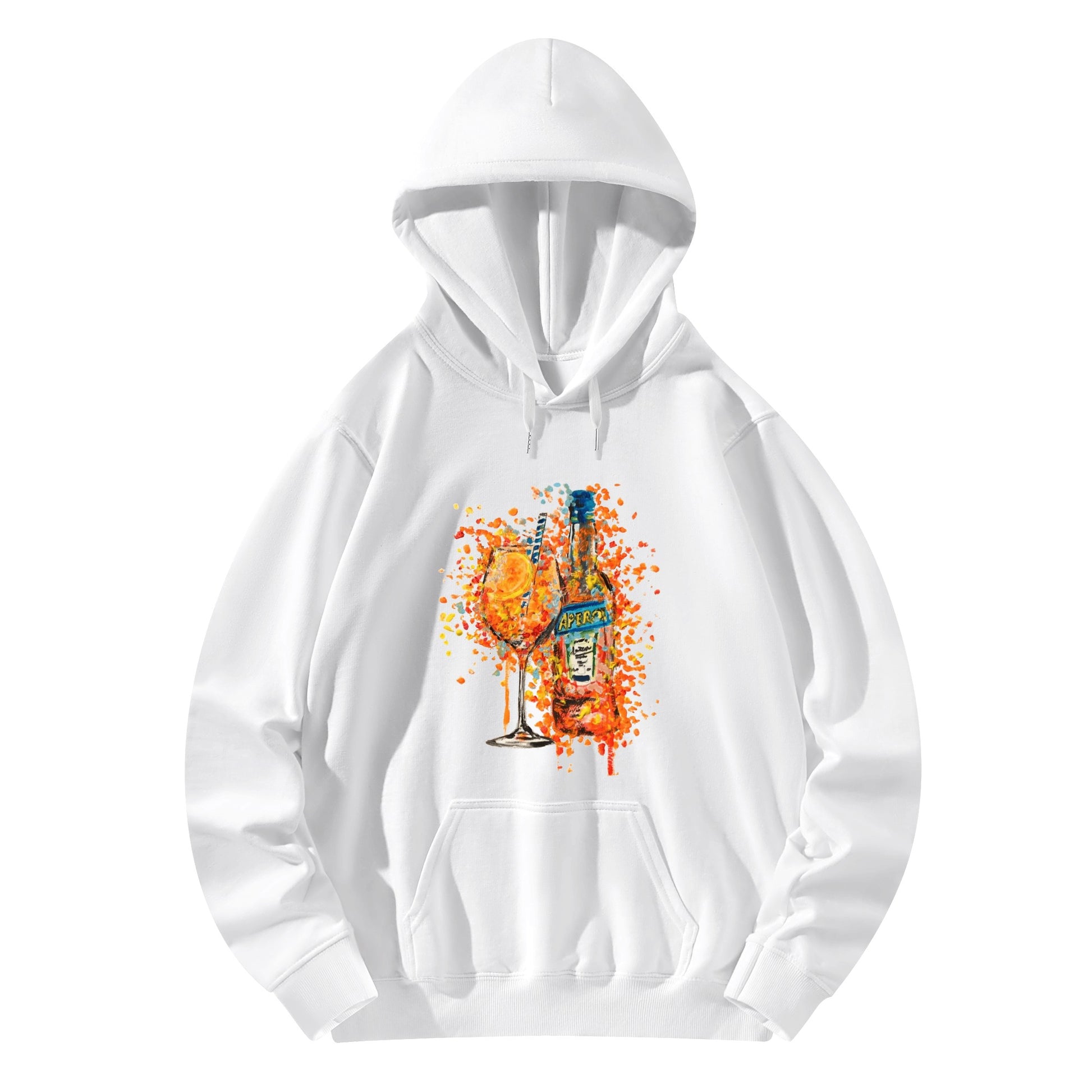 Hoodie Cotton Aperol carnival DrinkandArt